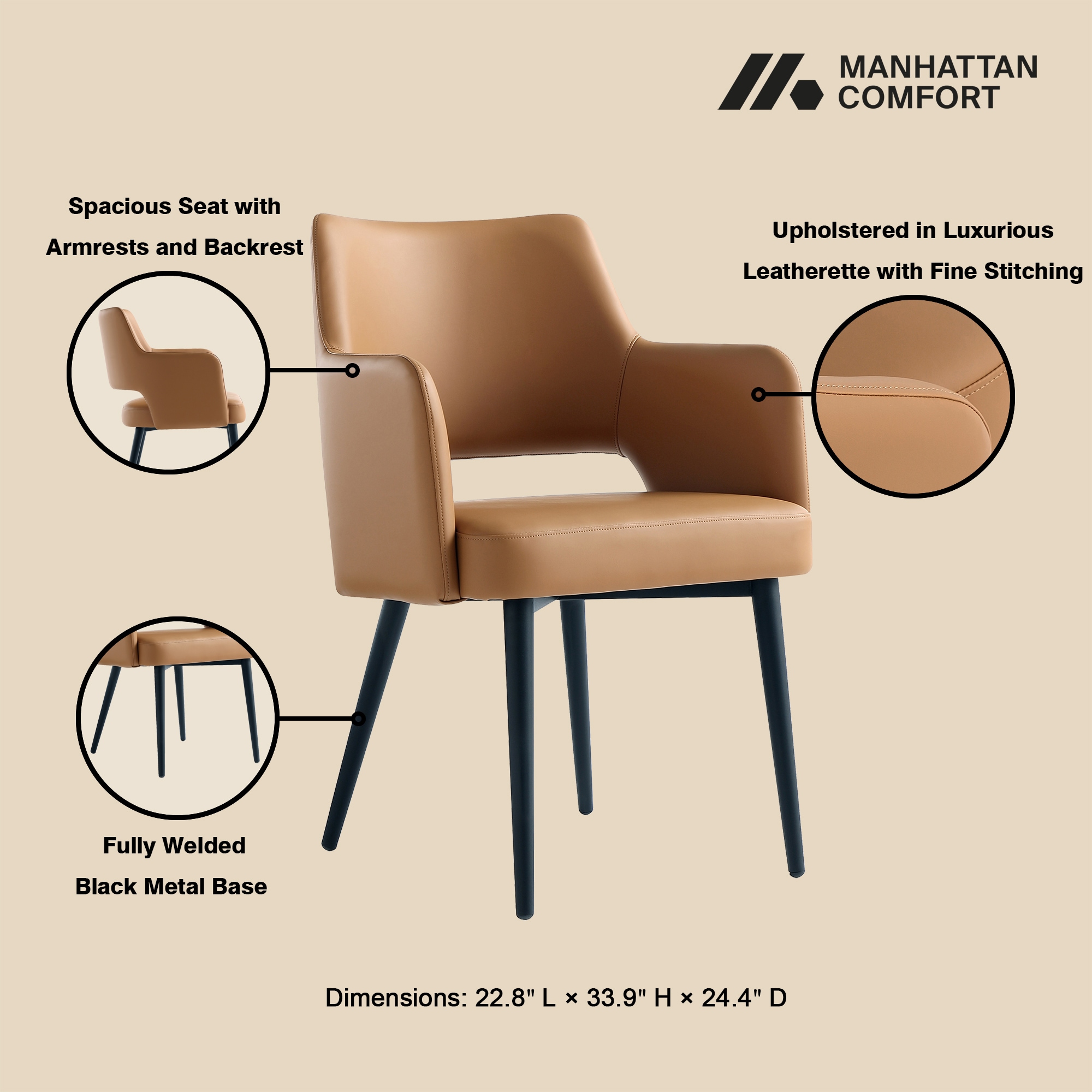 Manhattan Comfort 2-DC104AR-SD Dining-Chairs - View #4