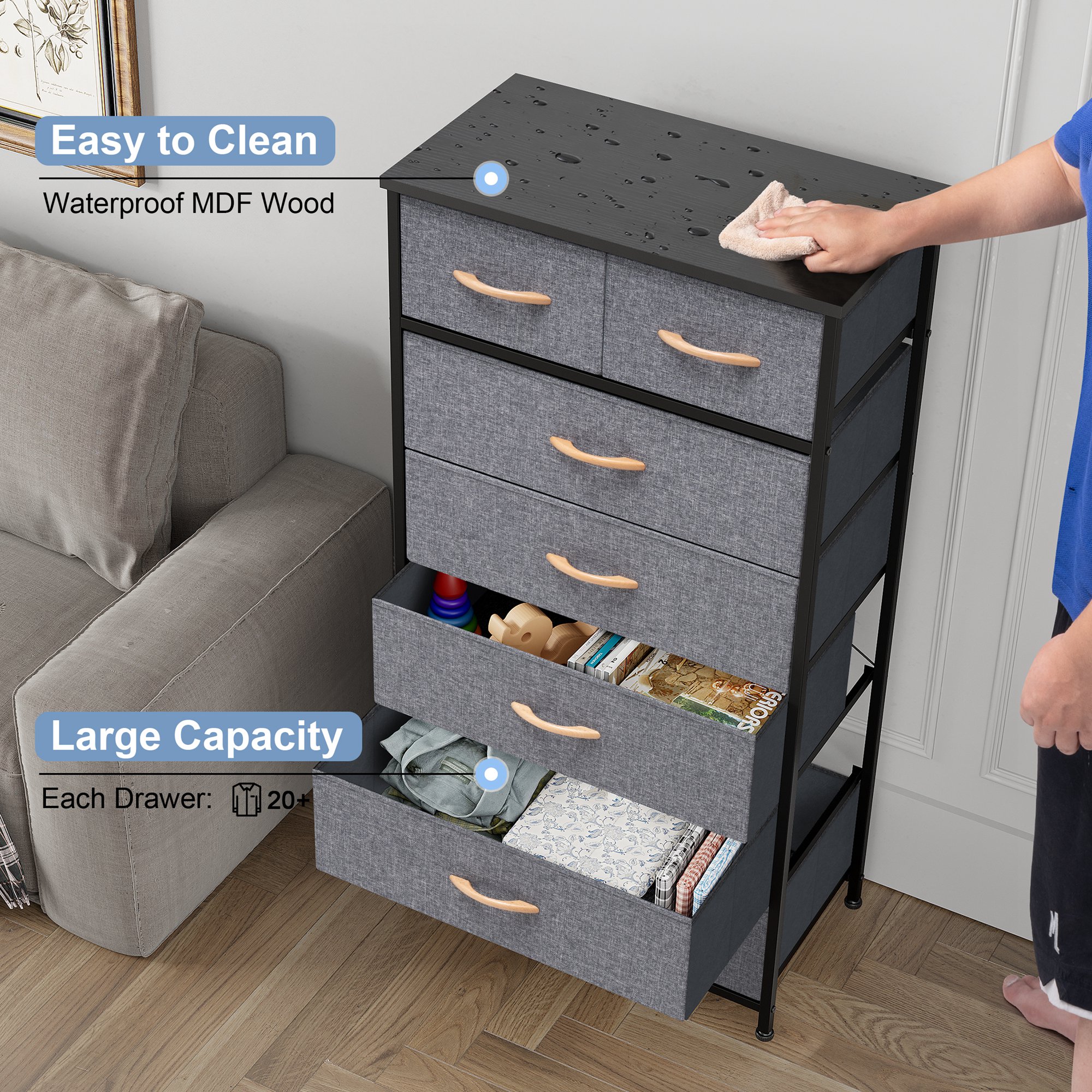 CloudFly CL-HD024GRY dressers - View #8