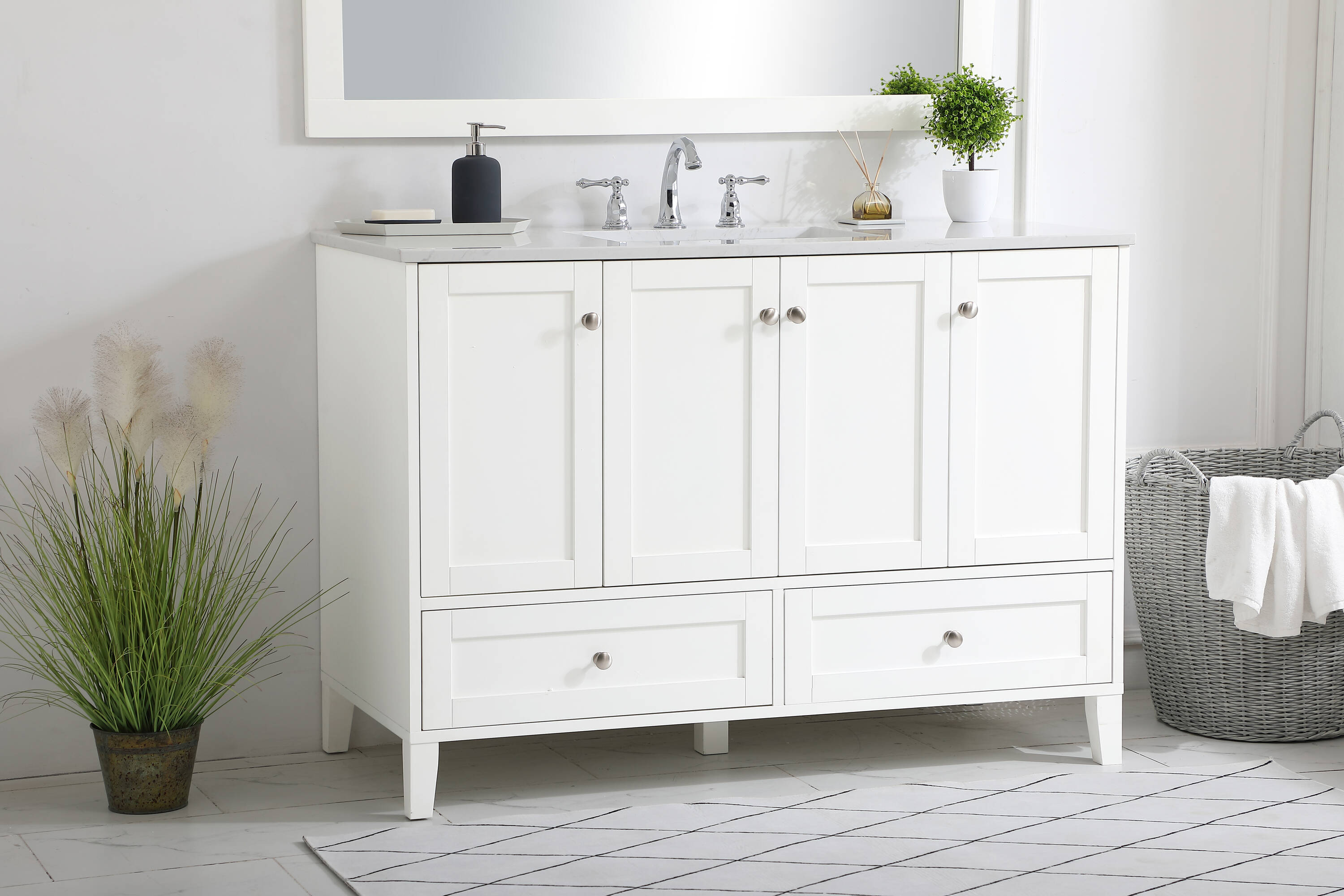 Elegant Decor FI54048WH Bath-Vanity-Combo - View #4