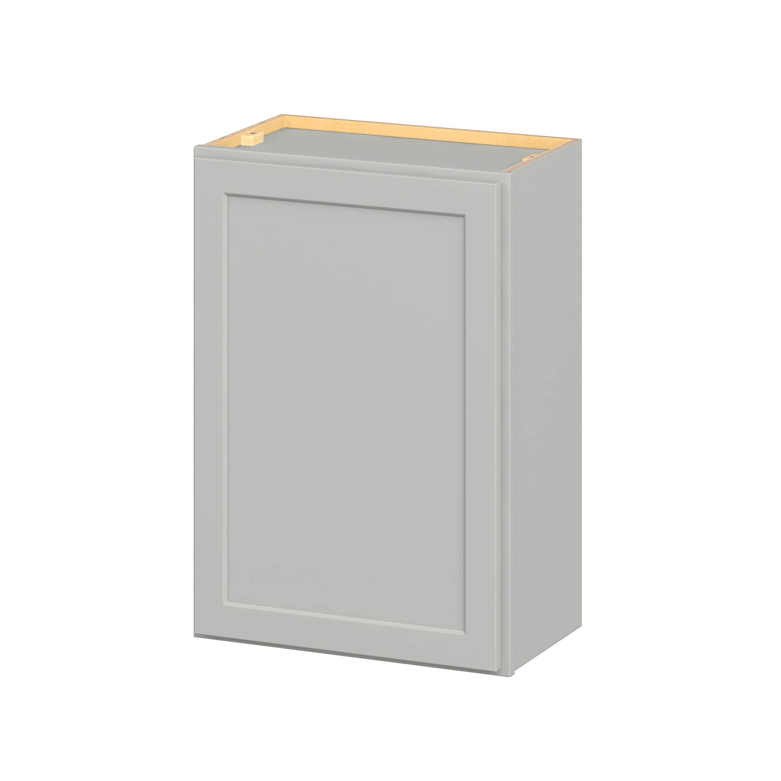 Hugo&Borg W2130(L/R)-JA PRO Jasper 21-in W x 30-in H x 12-in D Whisper Gray Wall Ready to assemble Plywood Cabinet (Flat Panel Shaker)