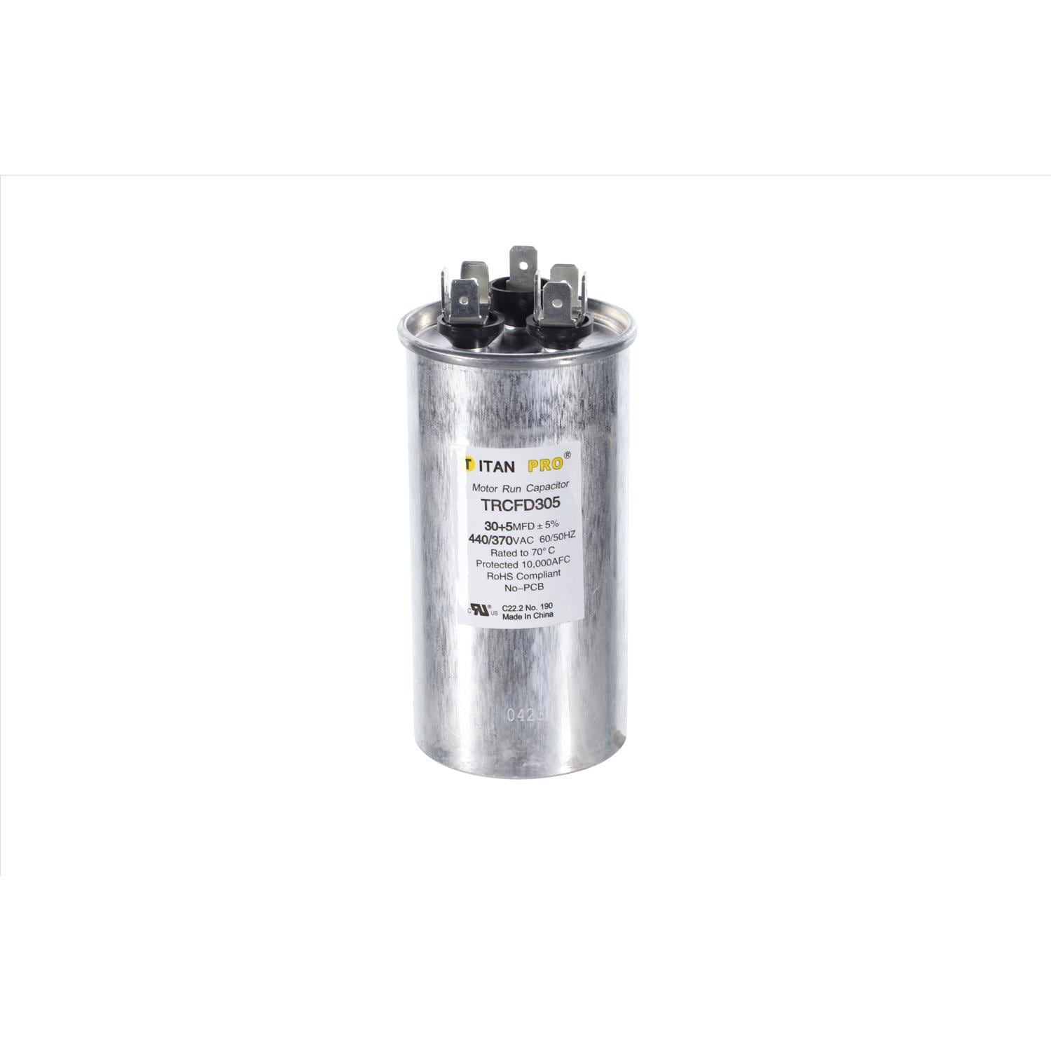 Titan PRO 30+5 MFD 440 V Round Run Capacitor