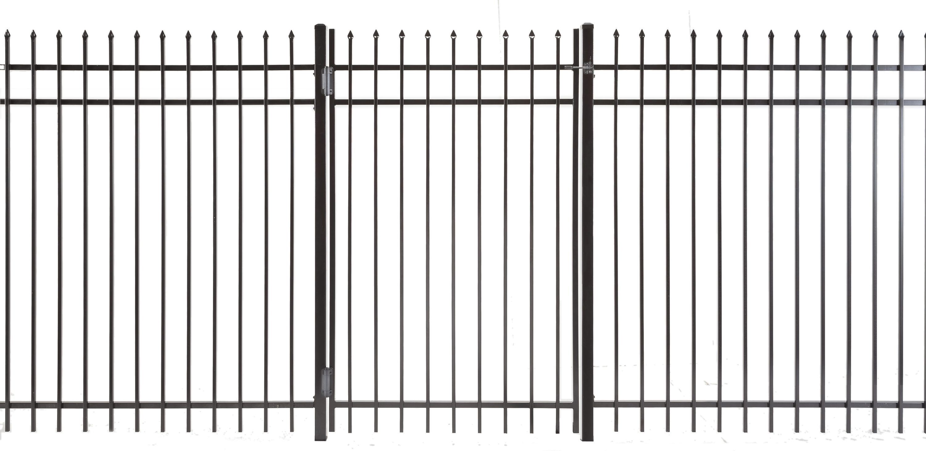 Lafayette Powder Coated Vinyl-coated Steel Pressed-point Decorative Walk-thru Fence Gate