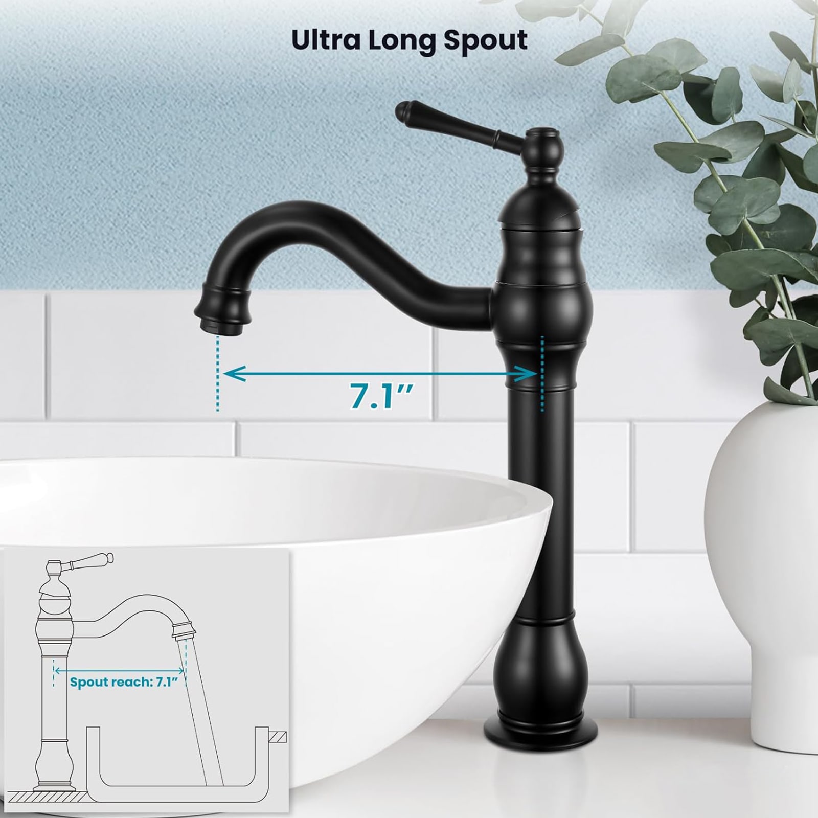 BYH VH-1006-MB Lavatory-Faucets - View #3