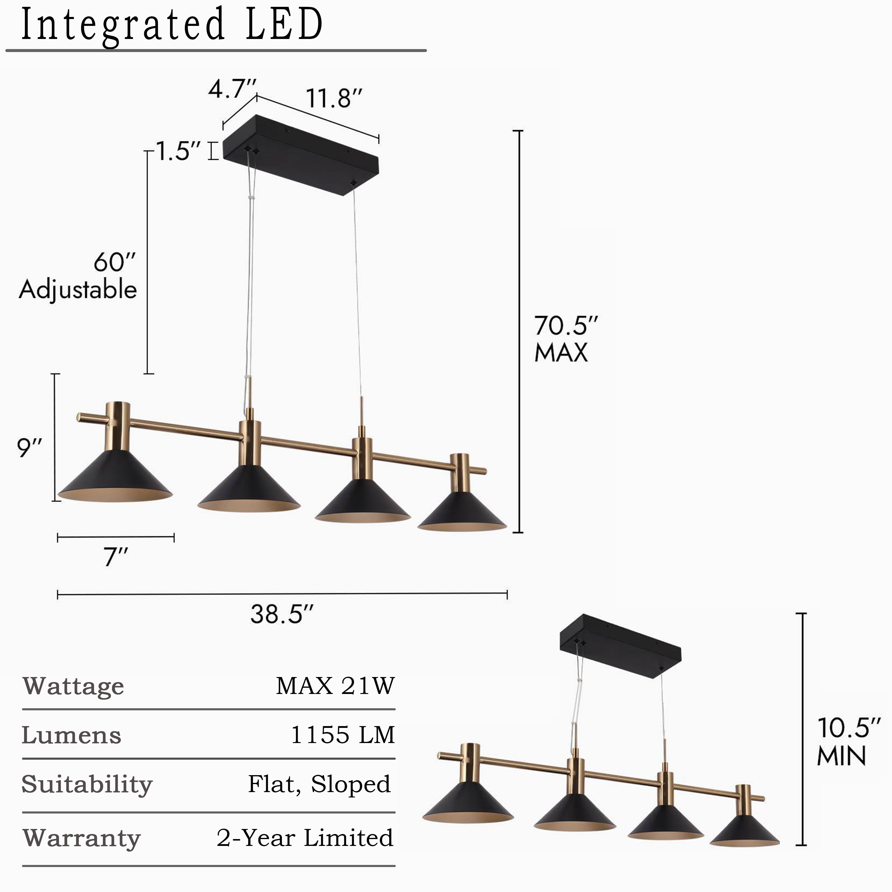 ZEVNI L3BJYVVQW4429SS7 Pendant-Lights - View #5