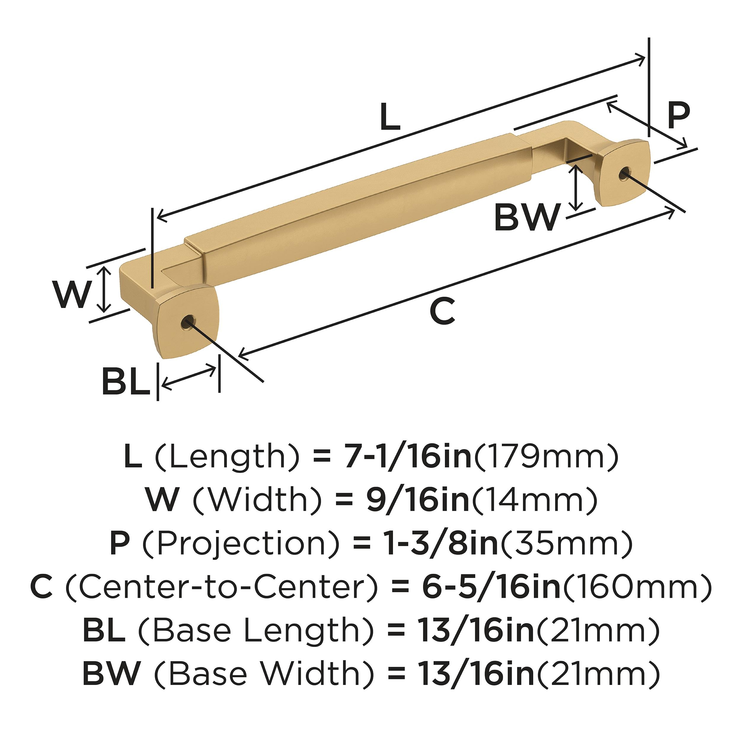 Amerock BP36889CZ Cabinet-Pulls - View #3