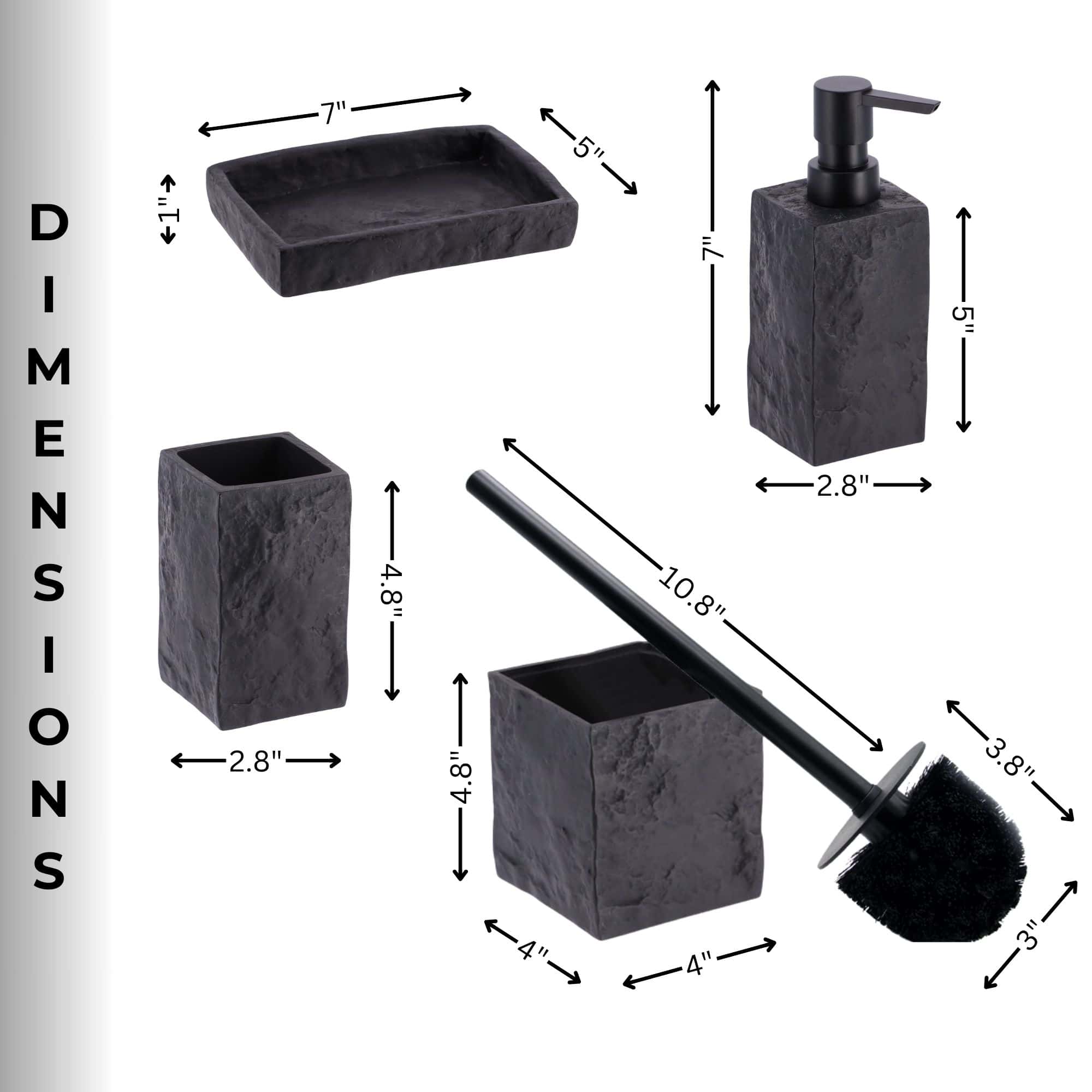 EVIDECO FRENCH HOME GOODS SET4STONE103 Bathroom-Accessories - View #4
