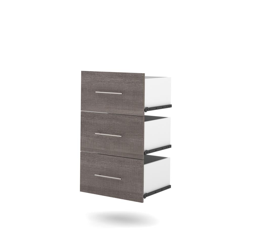 Bestar 25163-1147 Nebula Bark Grey Armoire