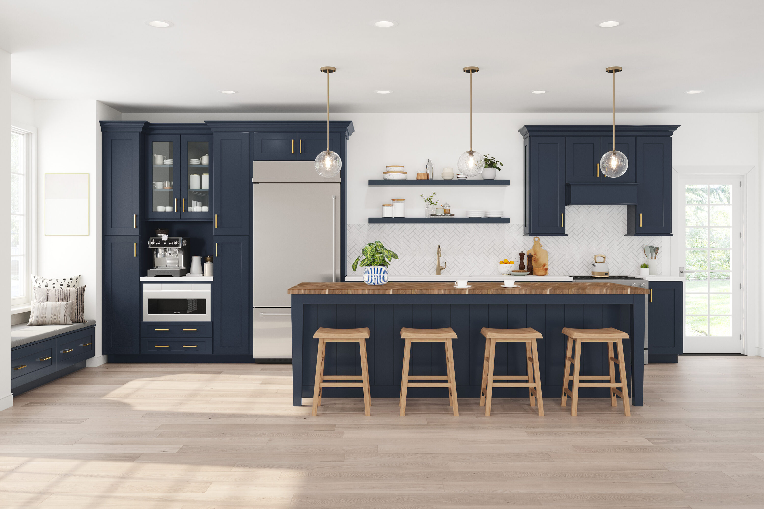 allen + roth 21366NV Cabinets-Kitchen - View #15