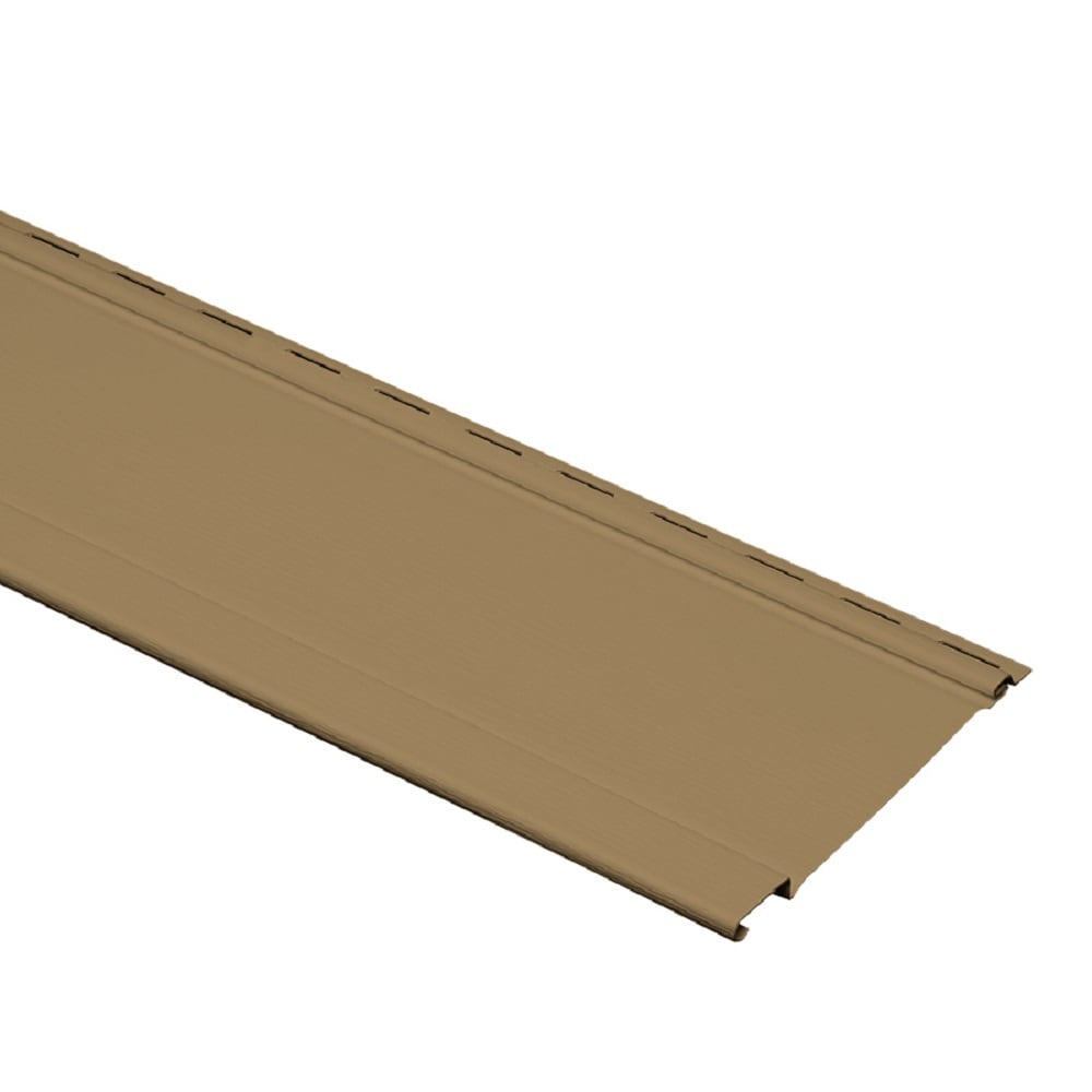 Georgia-Pacific 120597B Board and batten Single 7-in Board and Batten Hazelnut Vinyl Siding Panel 7-in x 120-in (5.88-sq ft /piece)