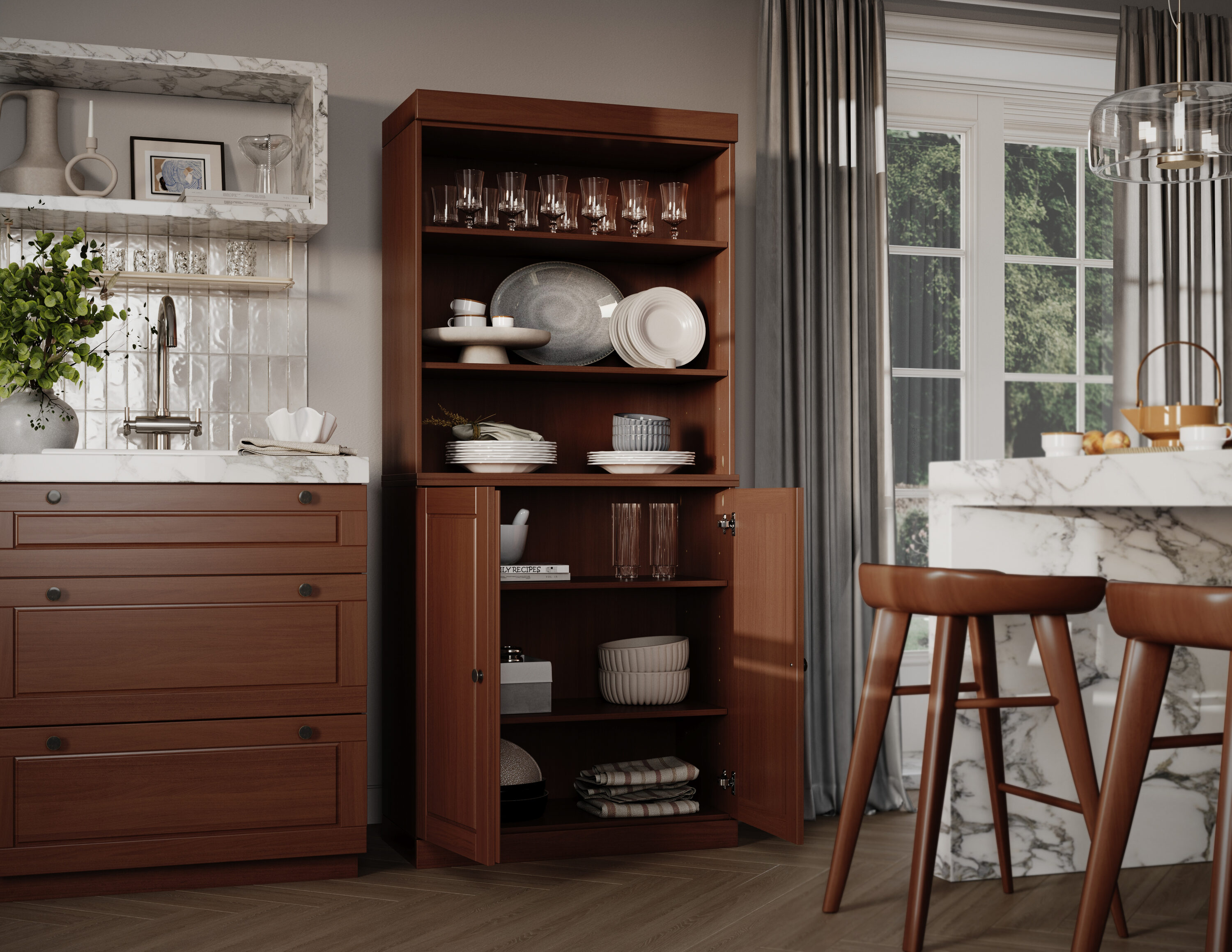 Palace Imports 9843 Dining-Kitchen-Storarge - View #2