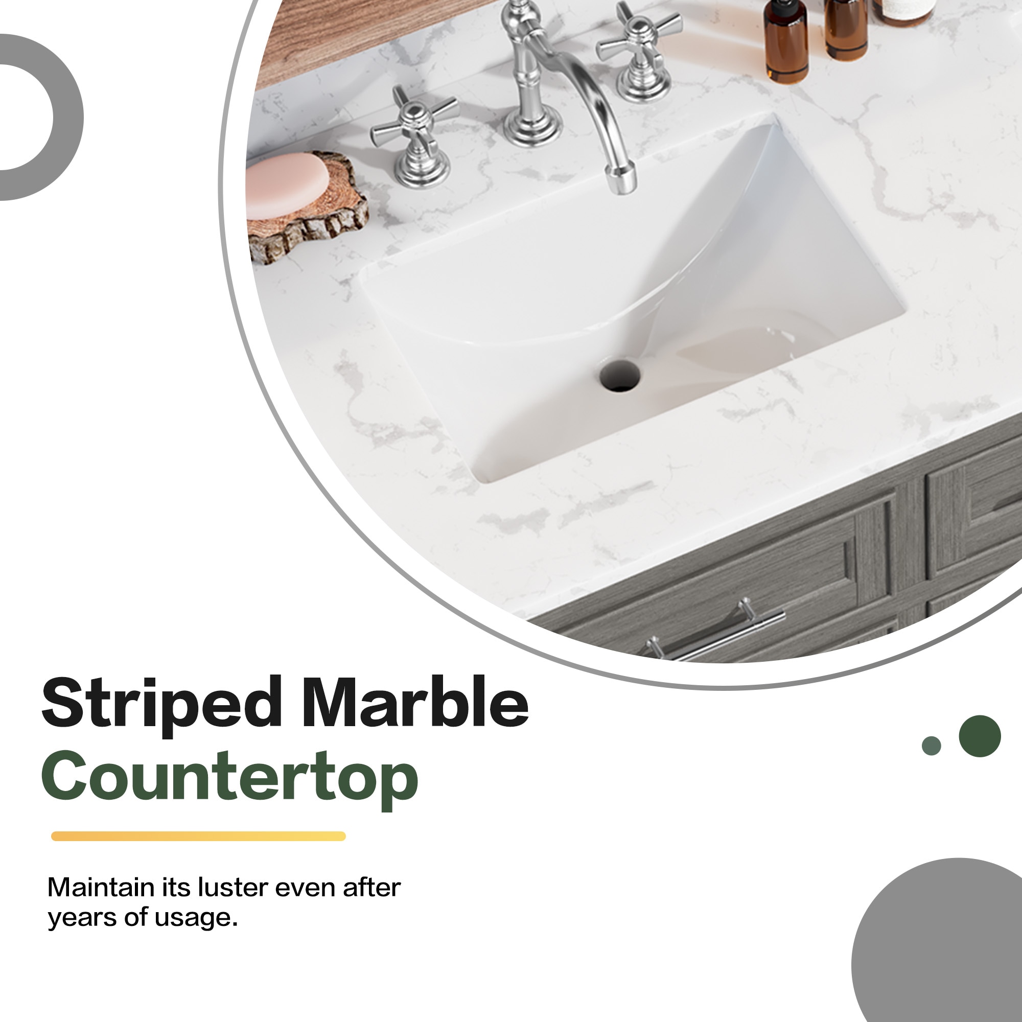 VOUA SAF-DSRCJ-GY1 Bath-Vanity-Combo - View #8