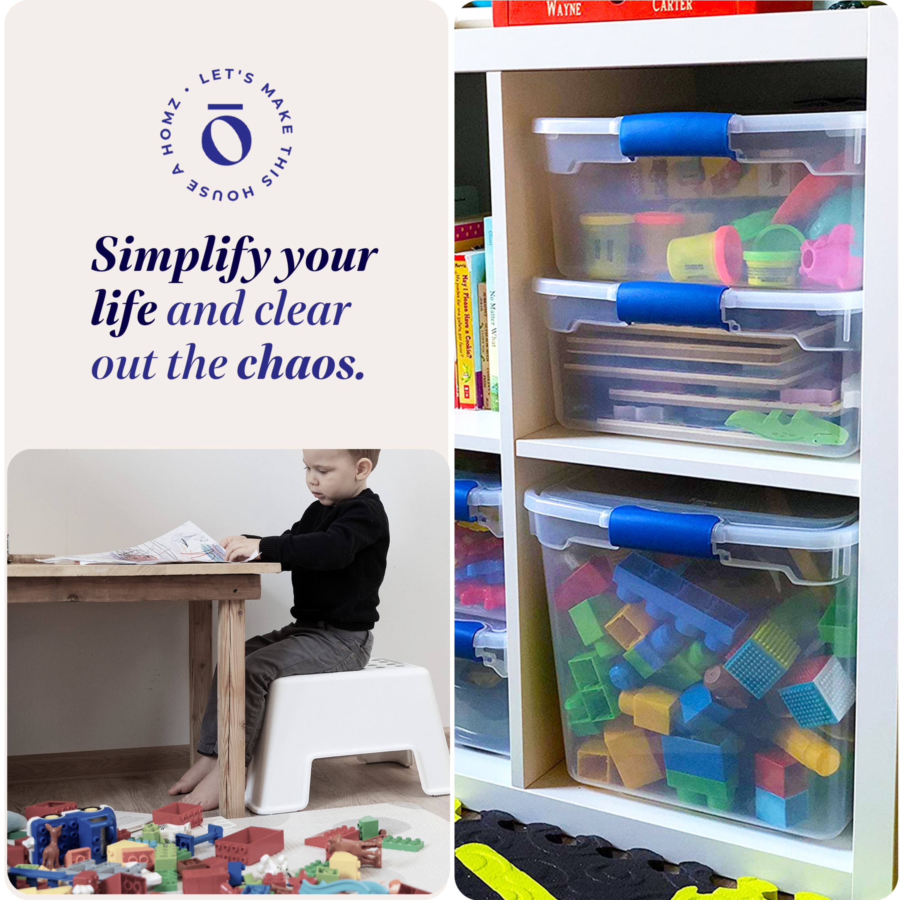 Homz Products 183881 Plastic-Storage-Totes - View #6