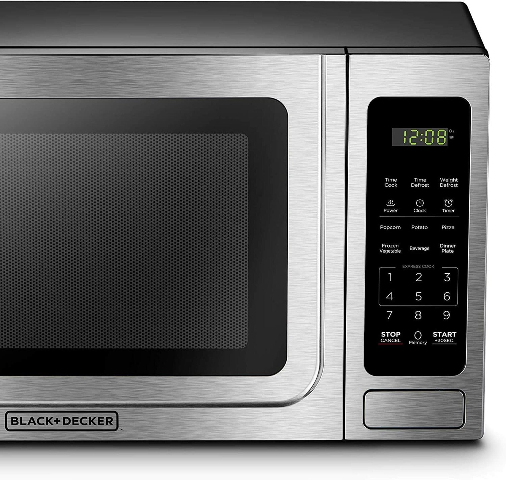  COMMERCIAL CHEF 1.4 Cubic Foot Microwave with 10 Power Levels,  Small Microwave with Push Button, 1100 Watt Microwave with Digital Control  Panels, Countertop Microwave with Timer, White : Home & Kitchen