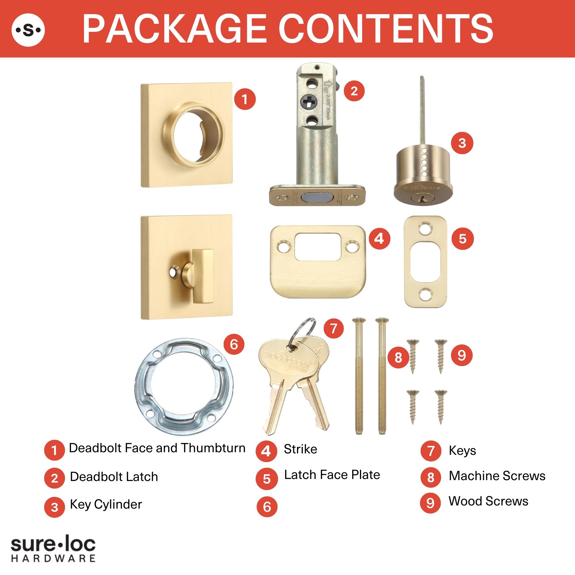 Sure-Loc Hardware DB201-MTN SB Door-Deadbolts - View #7
