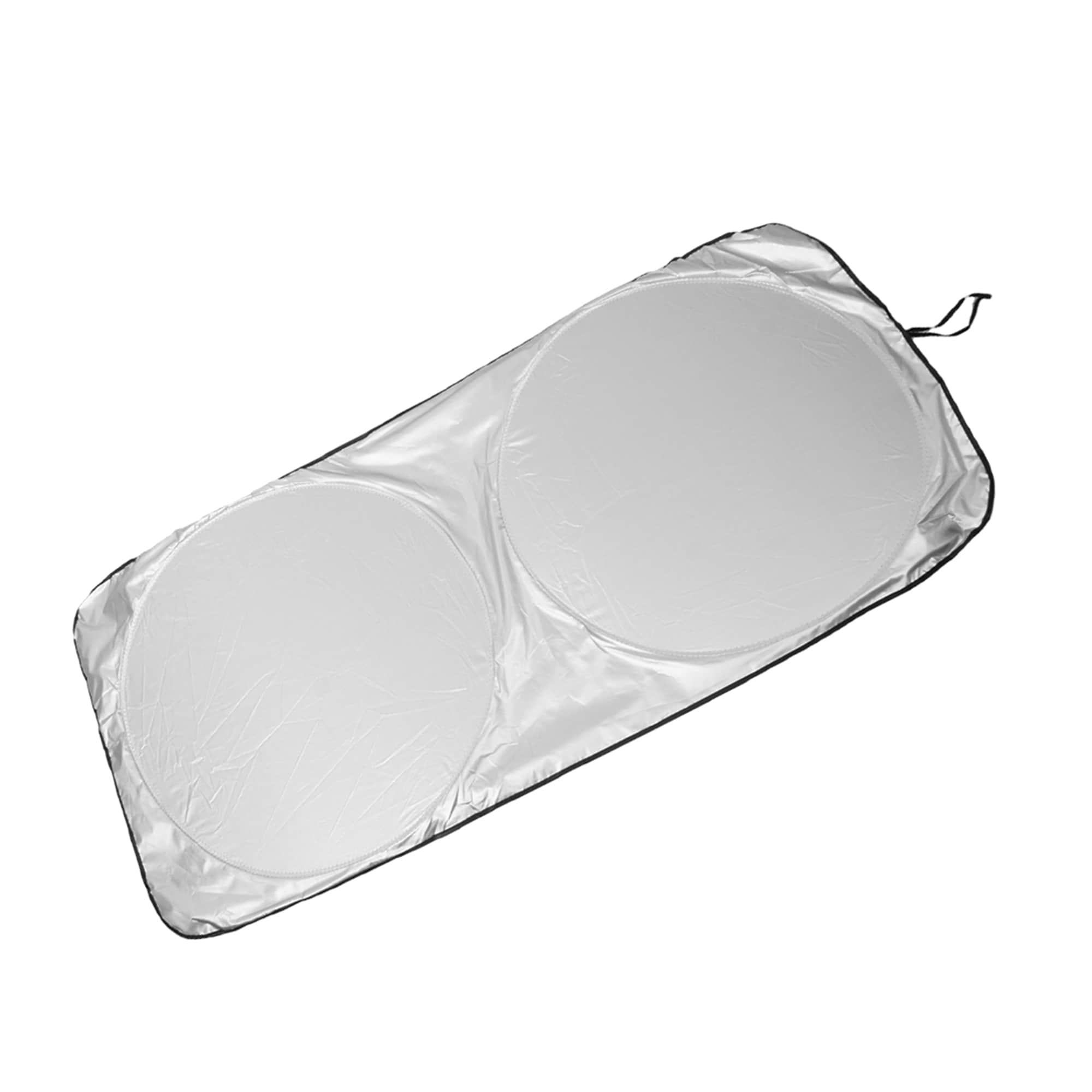 Unique Bargains Black Silver Tone Rear Windshield Sun Shade for Car