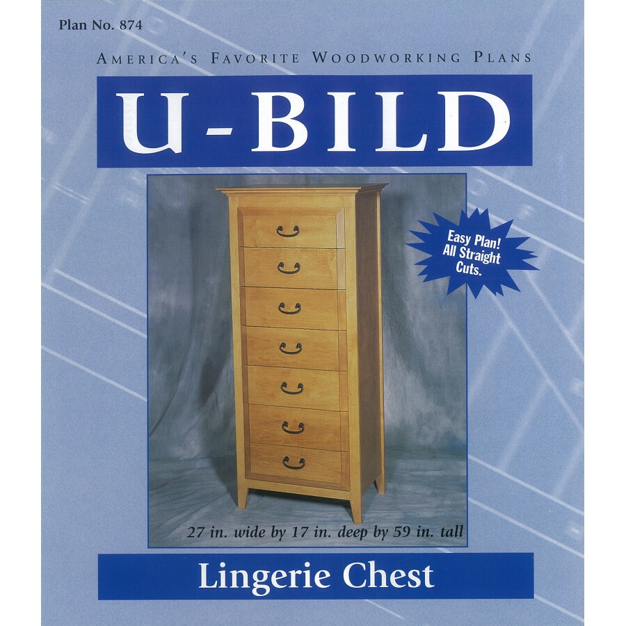 U Bild Lingerie Chest Carpentry and Woodcraft Book at Lowes