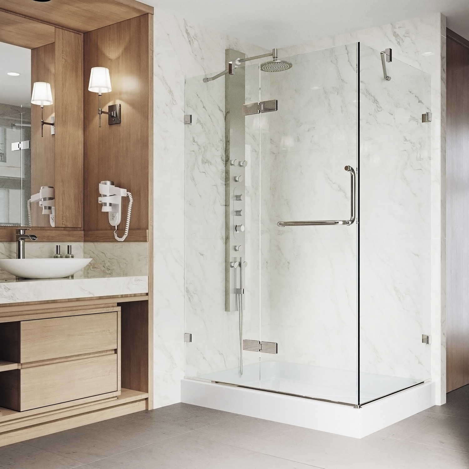 VIGO VG6011BNCL48WL Alcove-Shower-Kit - View #5