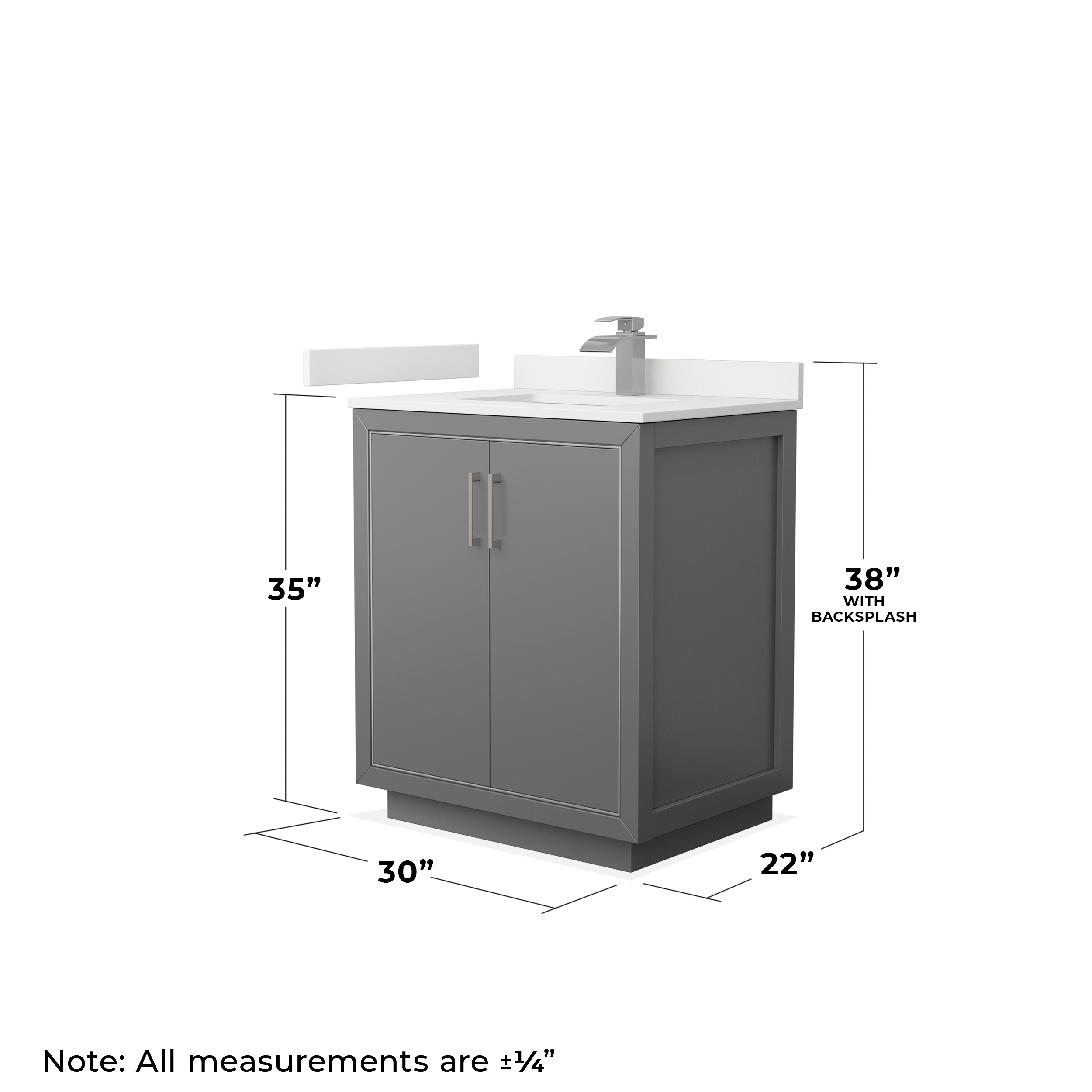 Wyndham Collection WCF111130SKGWQUNSMXX Bath-Vanity-Combo - View #6