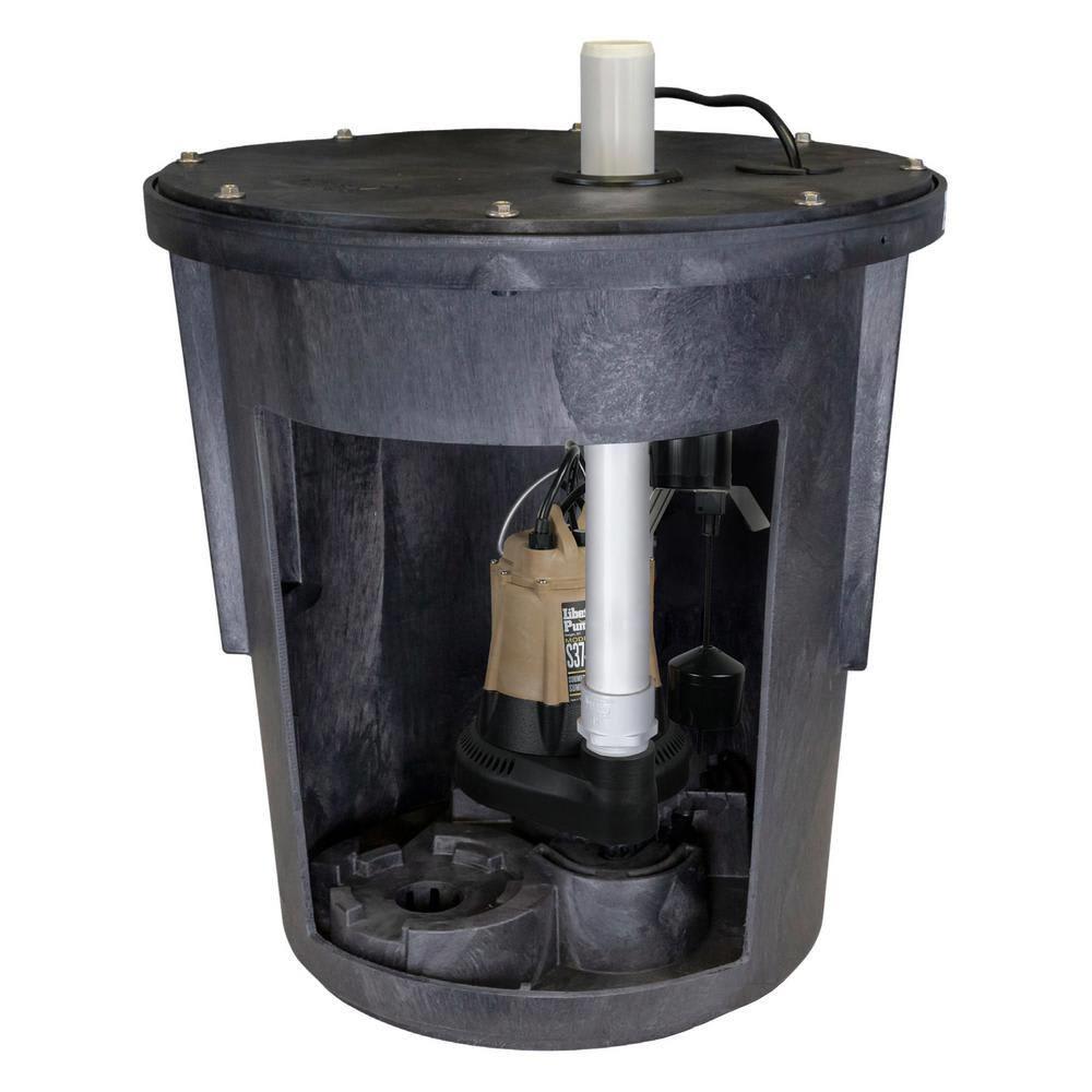 Liberty Pumps Assembled Sump kit 1/3 hp model S37-P 18-in. x 22-in ...