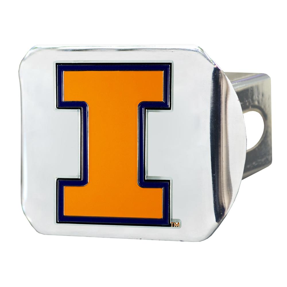 University of Illinois Metal Hitch Cover 