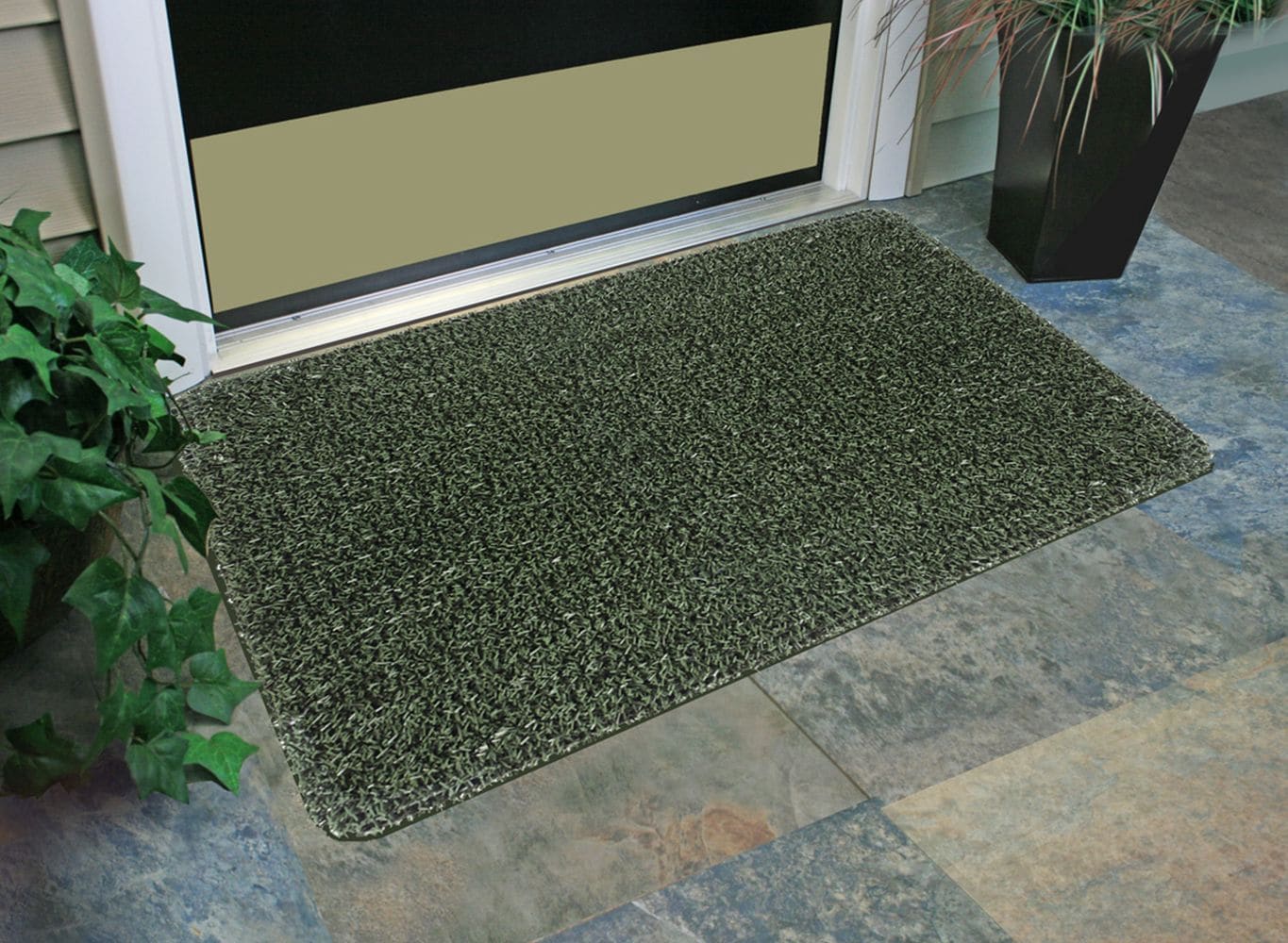 Clean Machine 10376912 Astroturf Dirt Trapper Doormat 235 x 355, Flair Evergreen