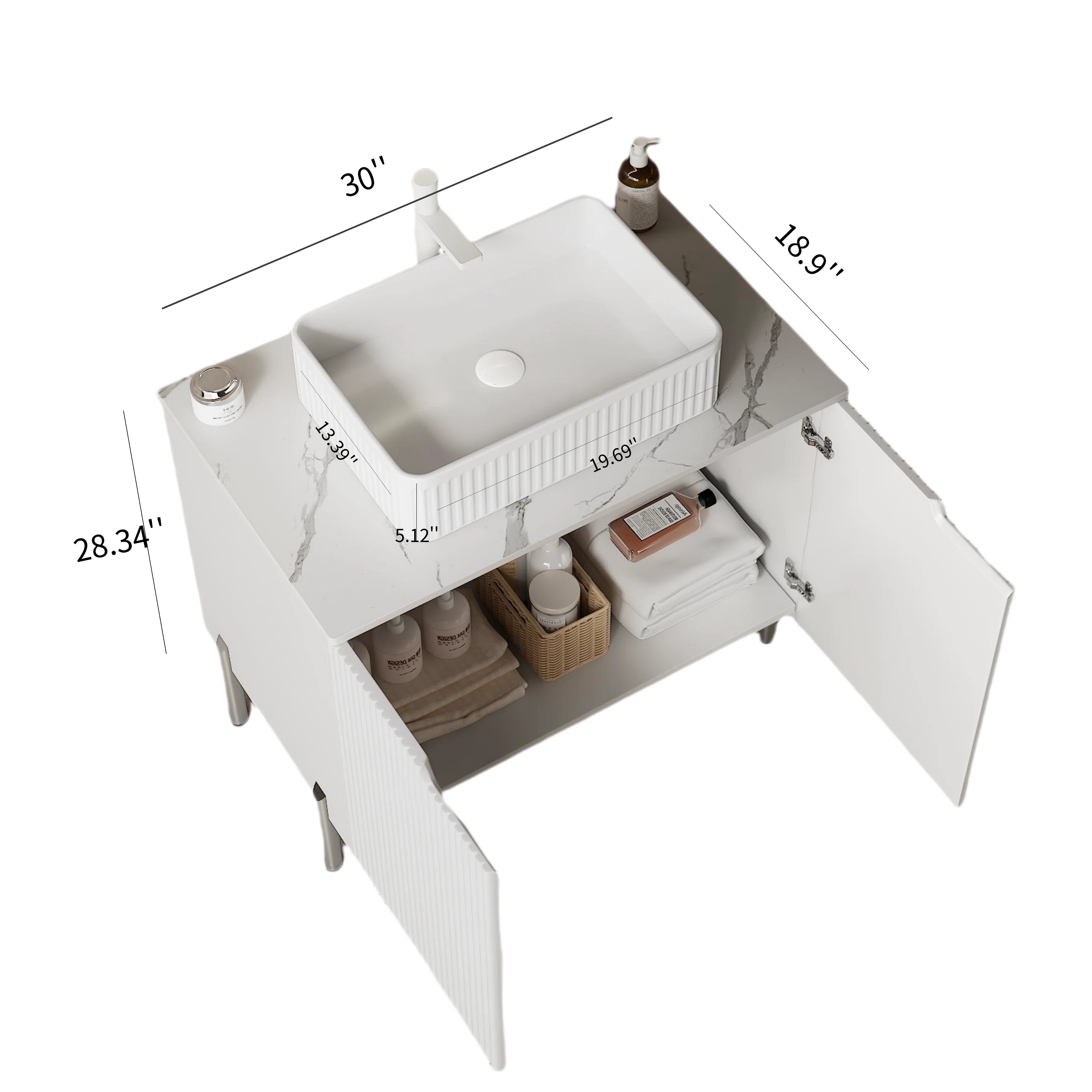 WELLFOR AMMR-09 Bath-Vanity-Combo - View #2