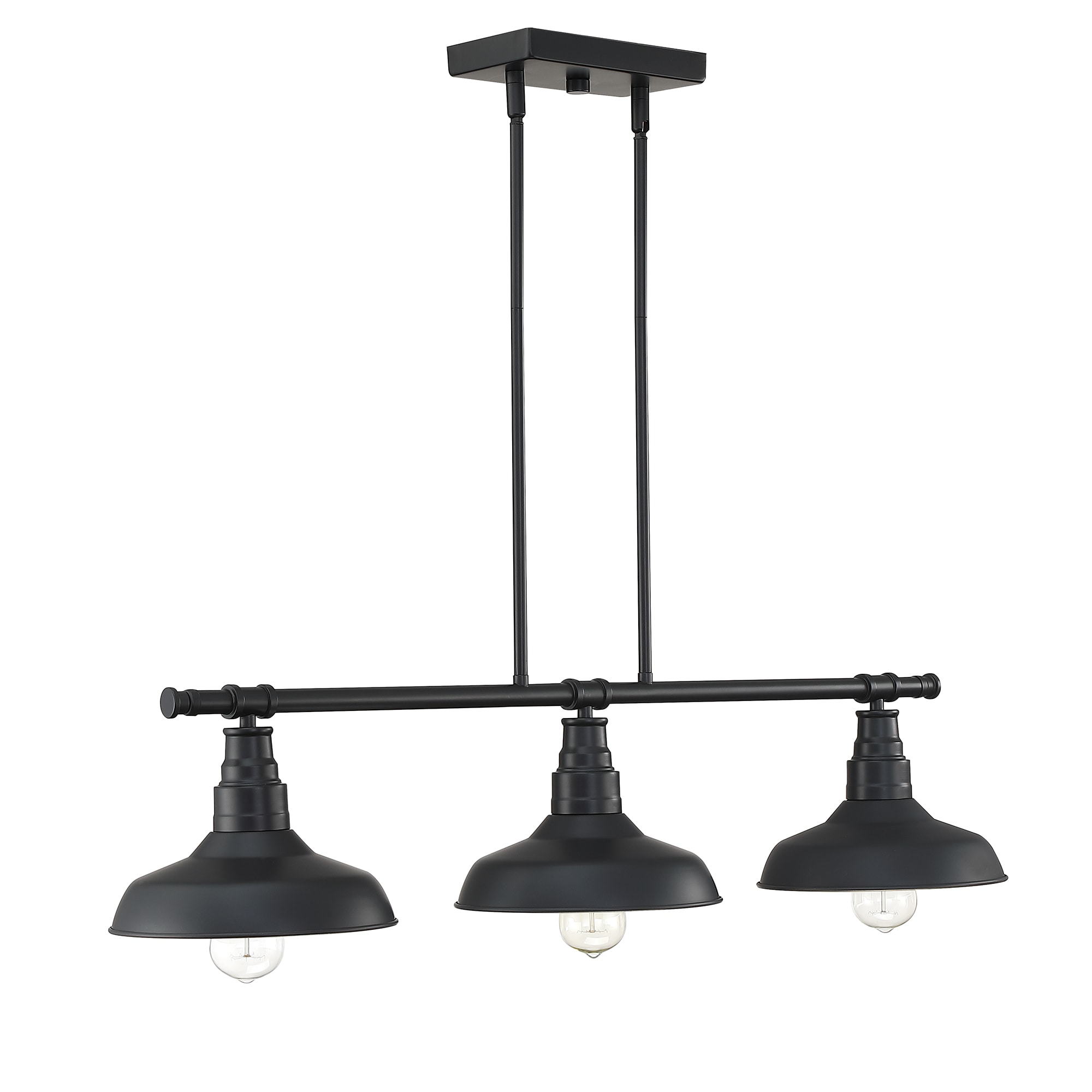 Modern Industrial Kitchen 3-Light Dome Pendant Light Bar, 43% OFF