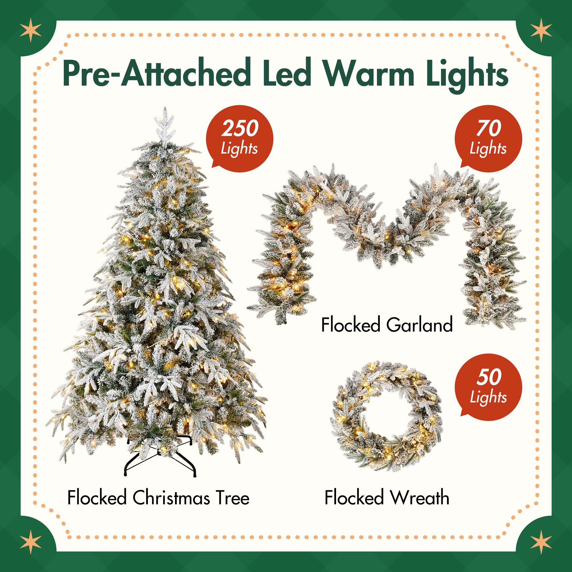 ModernLuxe L3P-PX283313AAW Artificial-Christmas-Trees - View #4