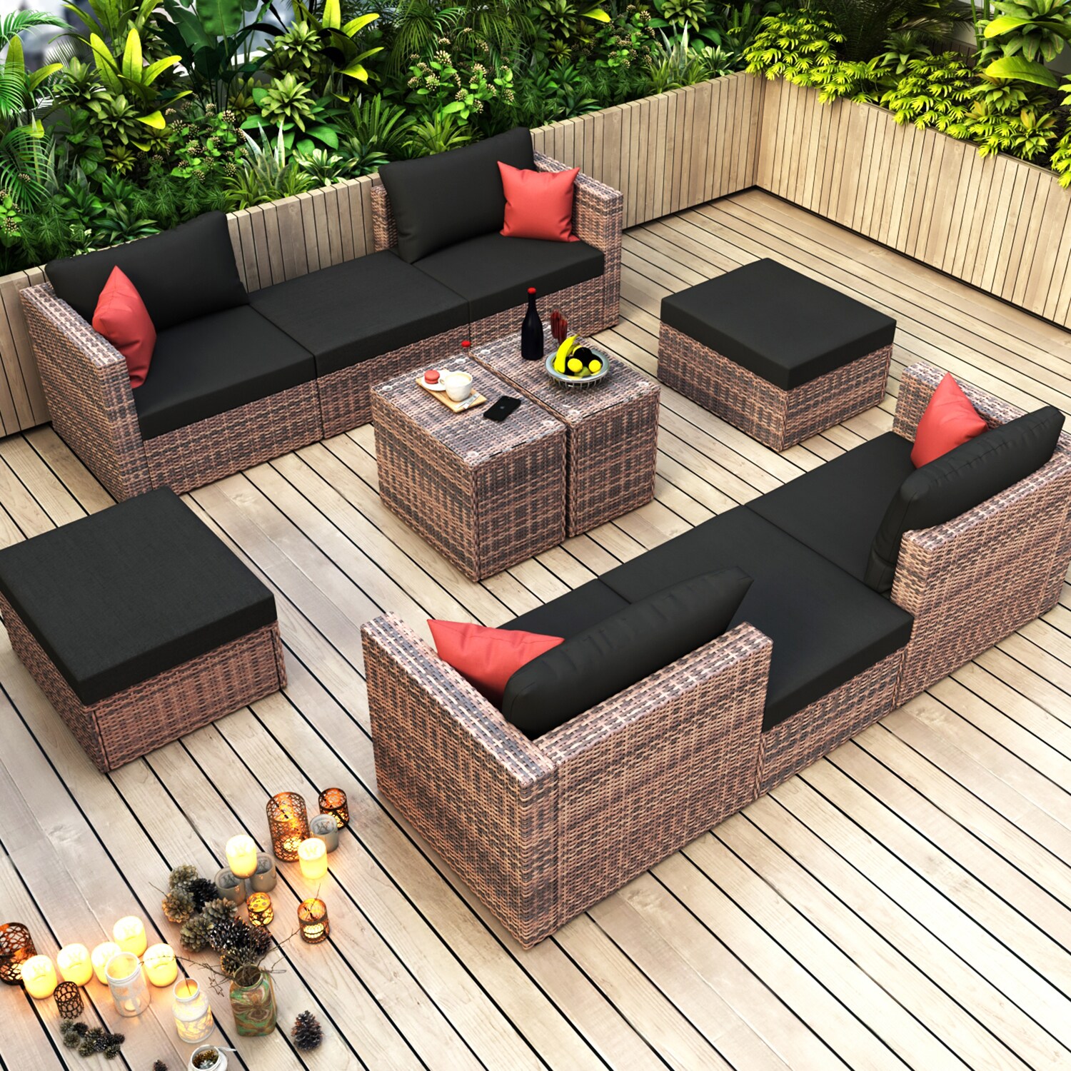 SINOFURN SYA990036BK Patio-Conversation-Sets - View #5