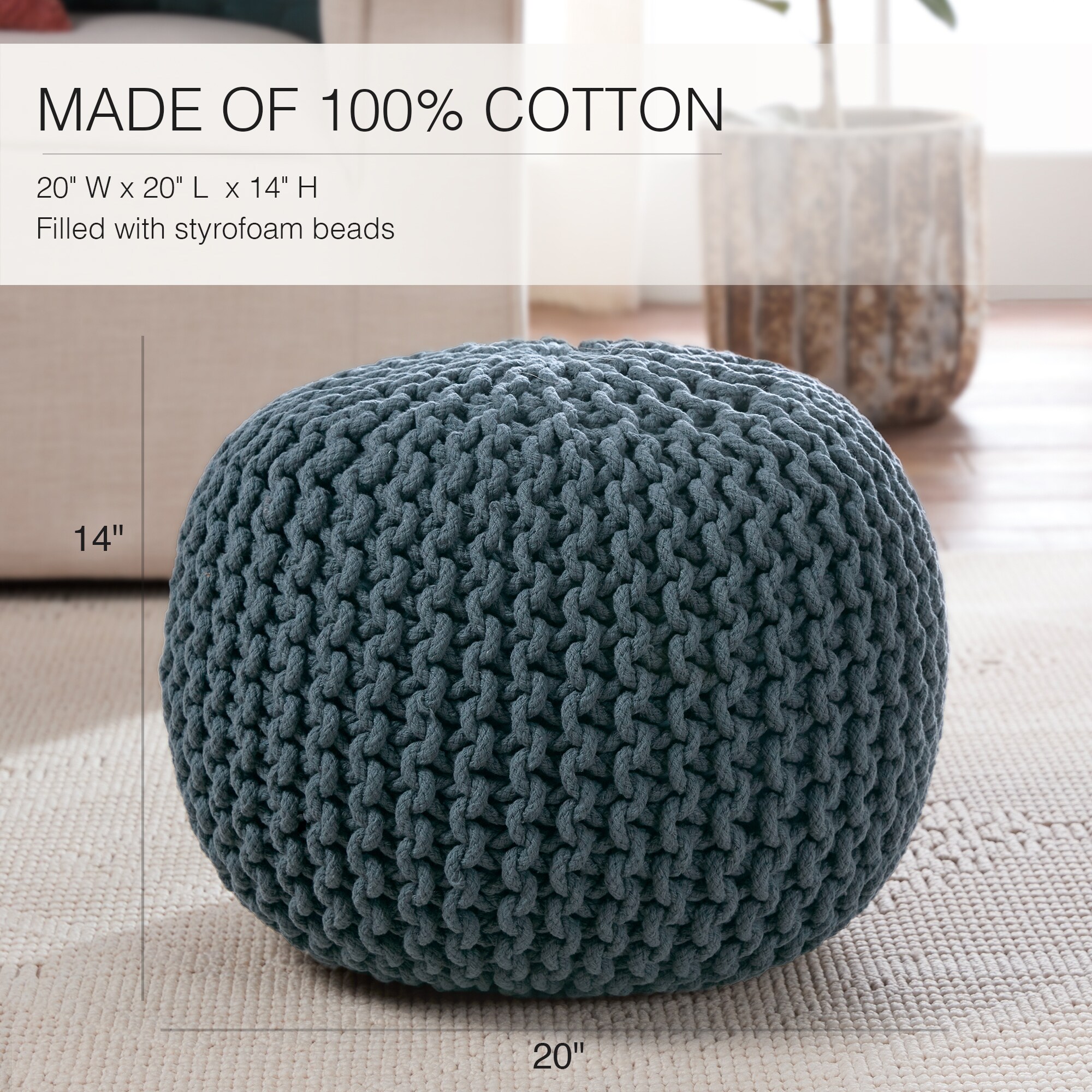 Jaipur Living BRF100178 Indoor-Ottomans - View #8