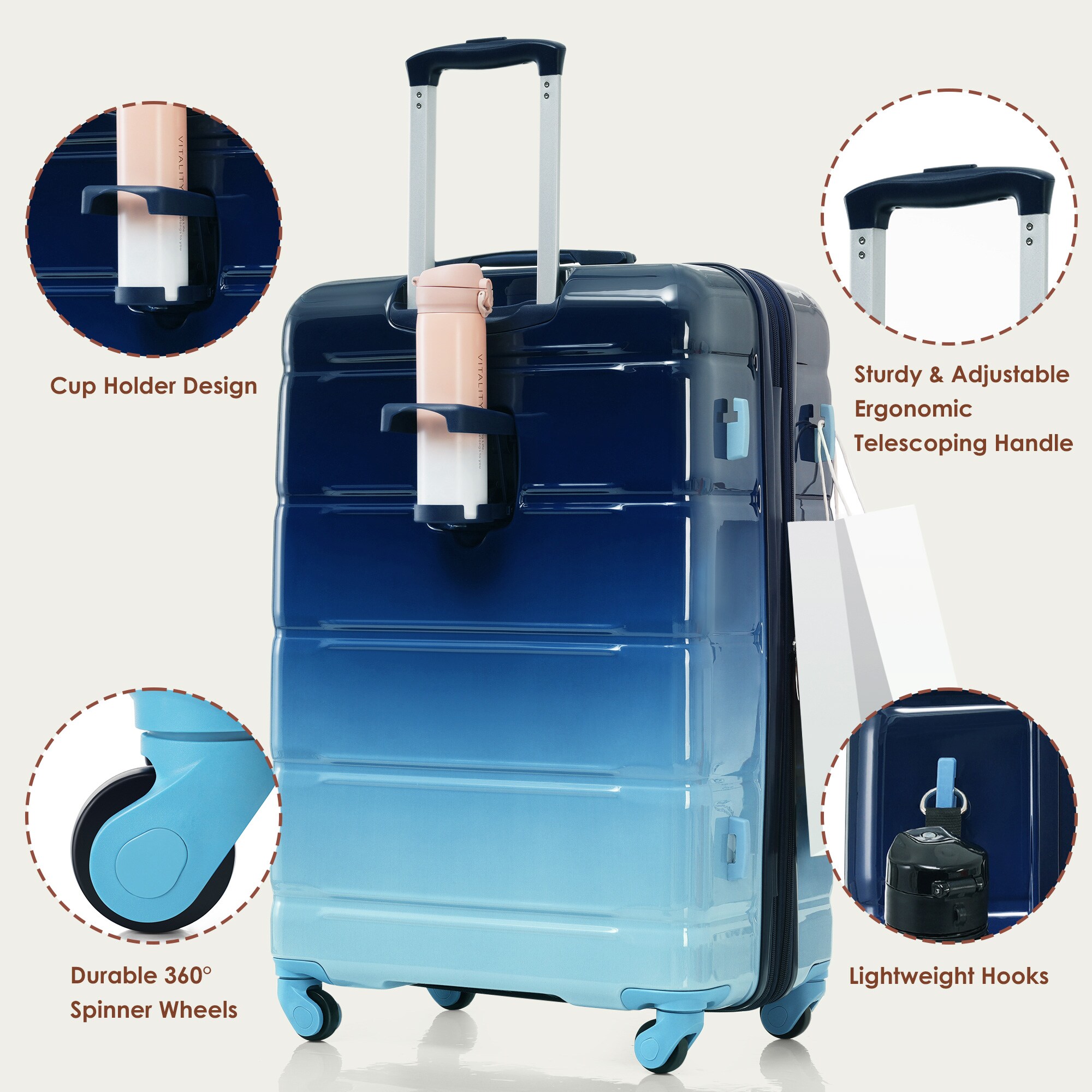 SINOFURN SYD9600011BL Luggage-And-Luggage-Sets - View #2