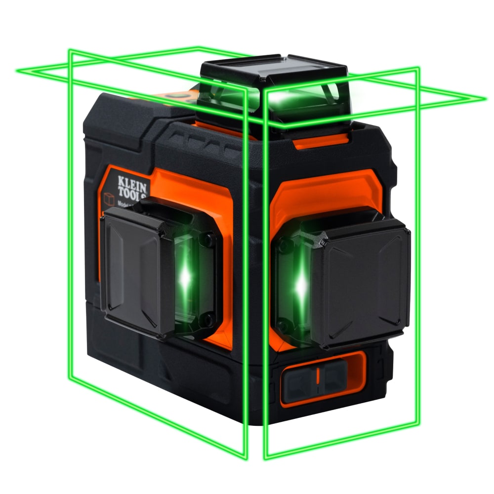 Klein Tools Rechargeable Self Leveling Green Planar Laser Level with Hard Carrying Case