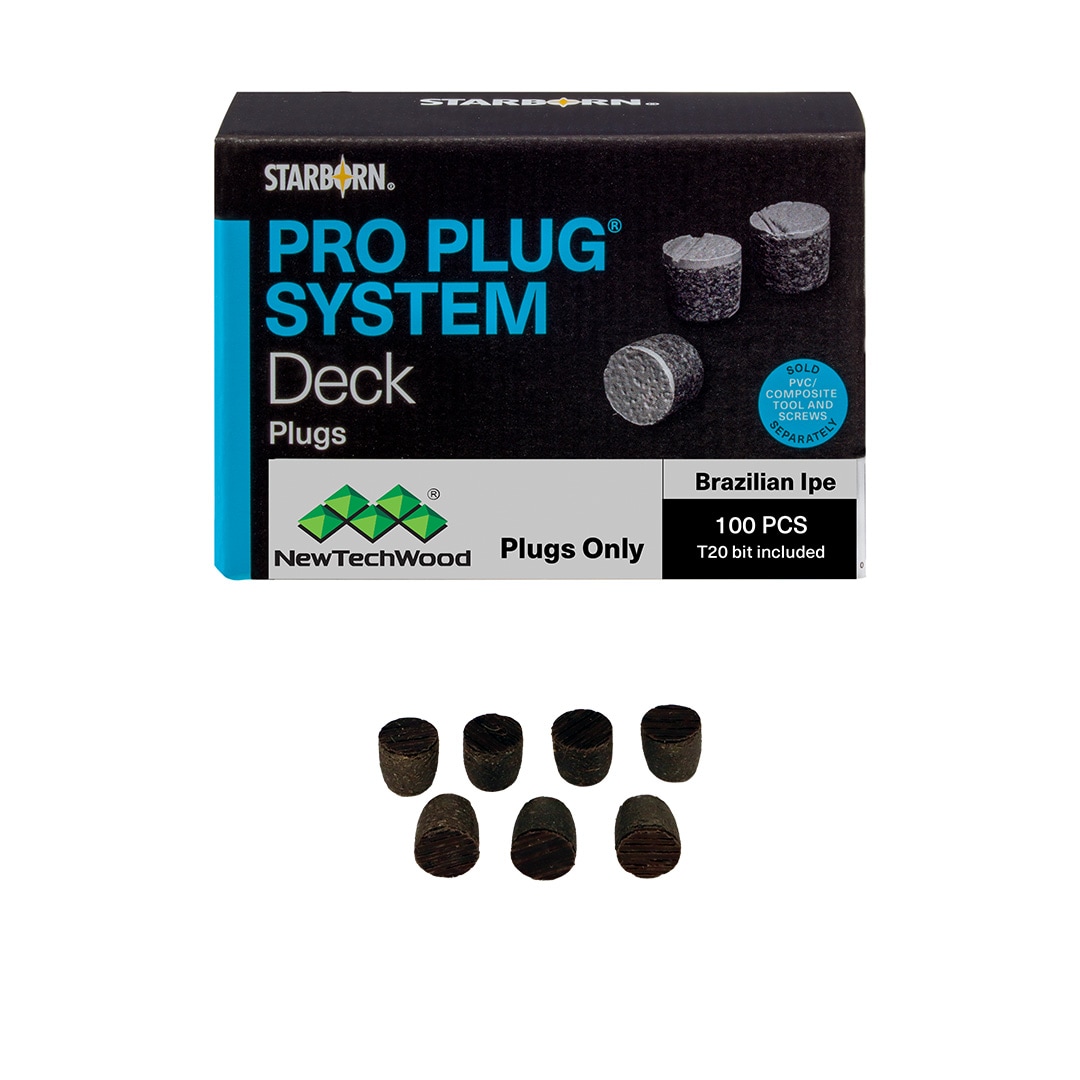 NewTechWood IP-100-PLUG Brazilian Ipe 100 Plug Pack