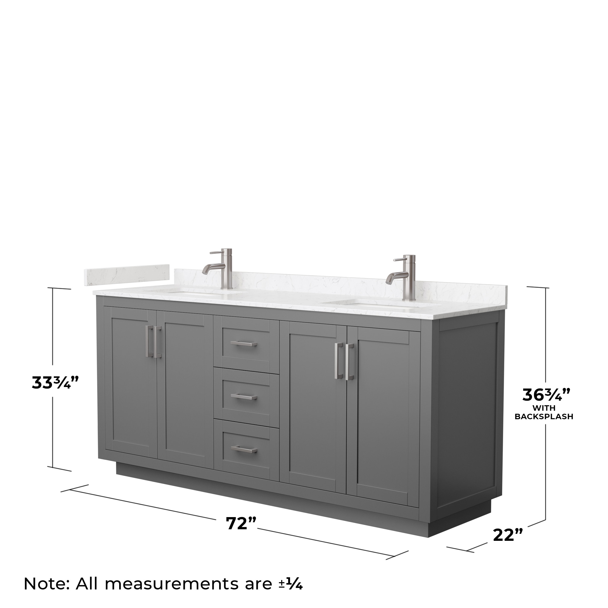 Wyndham Collection WCF292972DKGC2UNSM70 Bath-Vanity-Combo - View #6
