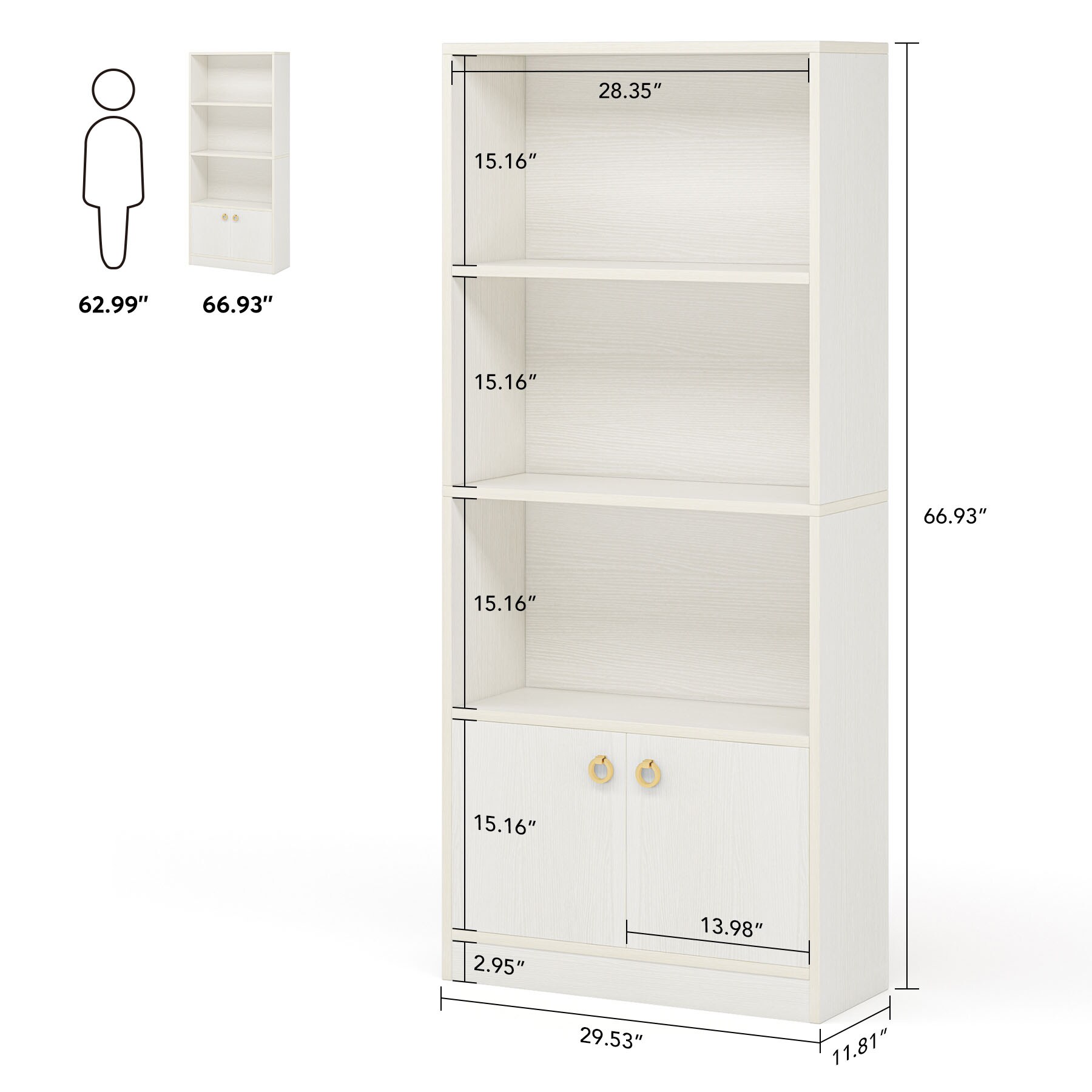 Tribesigns HOGA-XK00139 bookcases - View #8