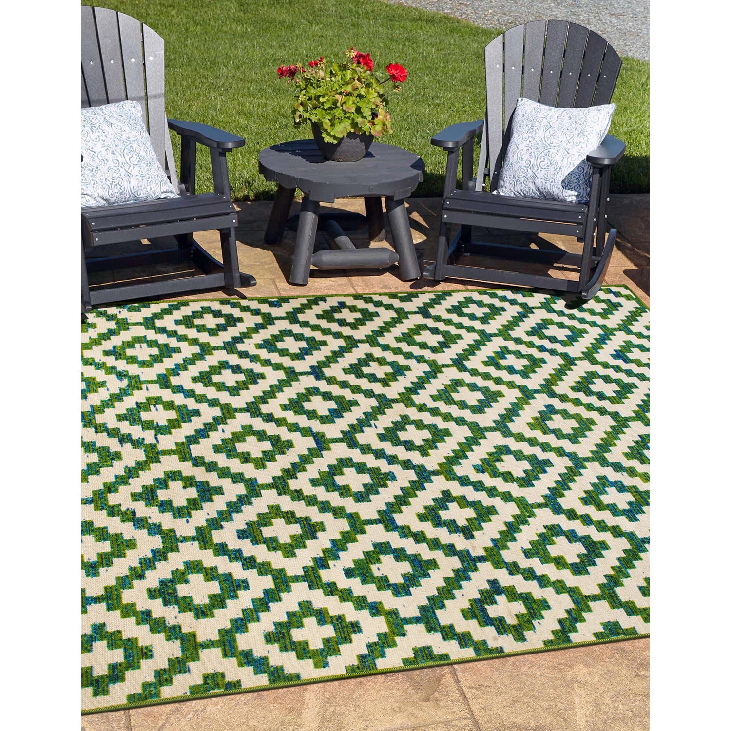World Rug Gallery 9017GREEN8X10 rugs - View #2