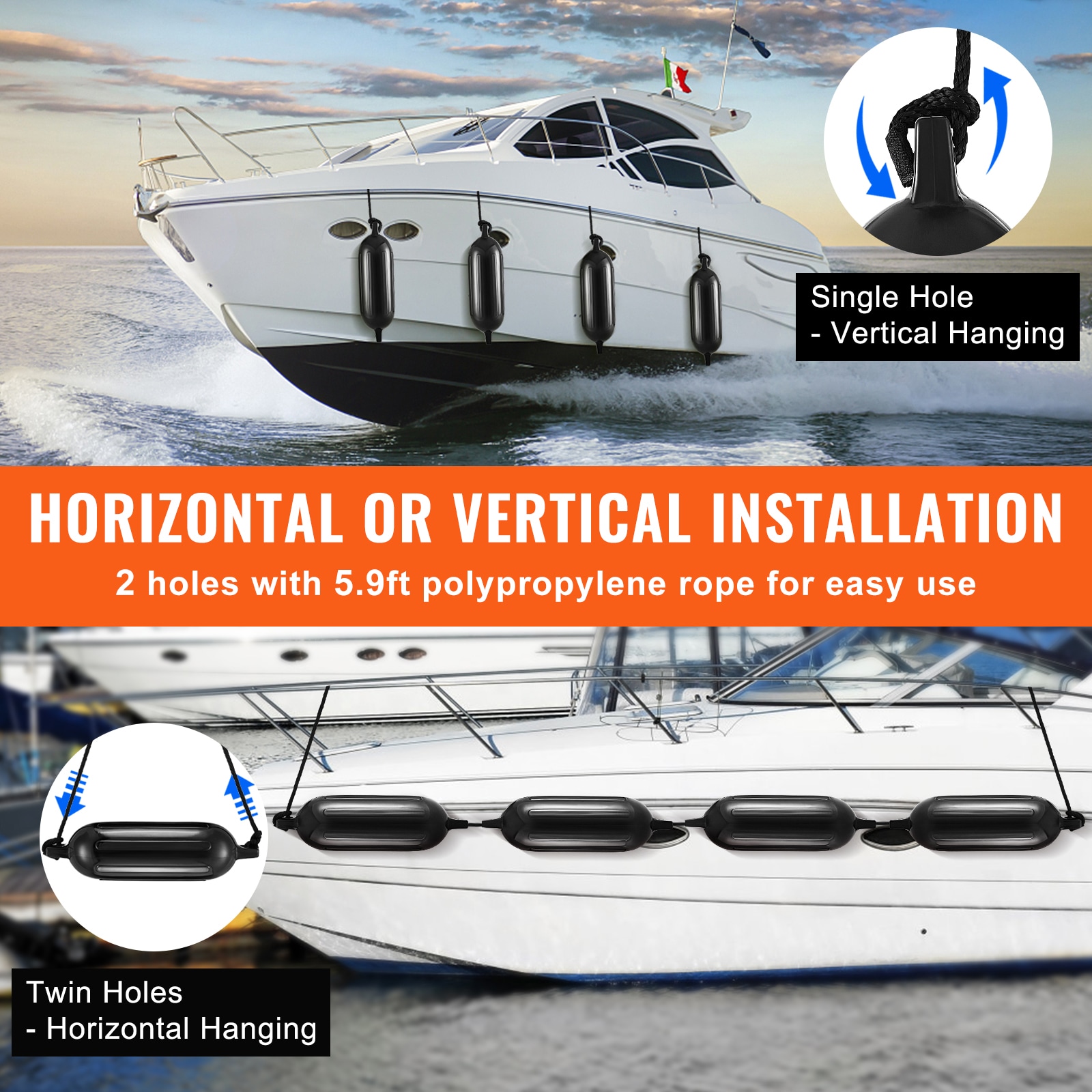 VEVOR CYHX4JZ55YCTDUAARV0 Boat-Bumpers - View #10