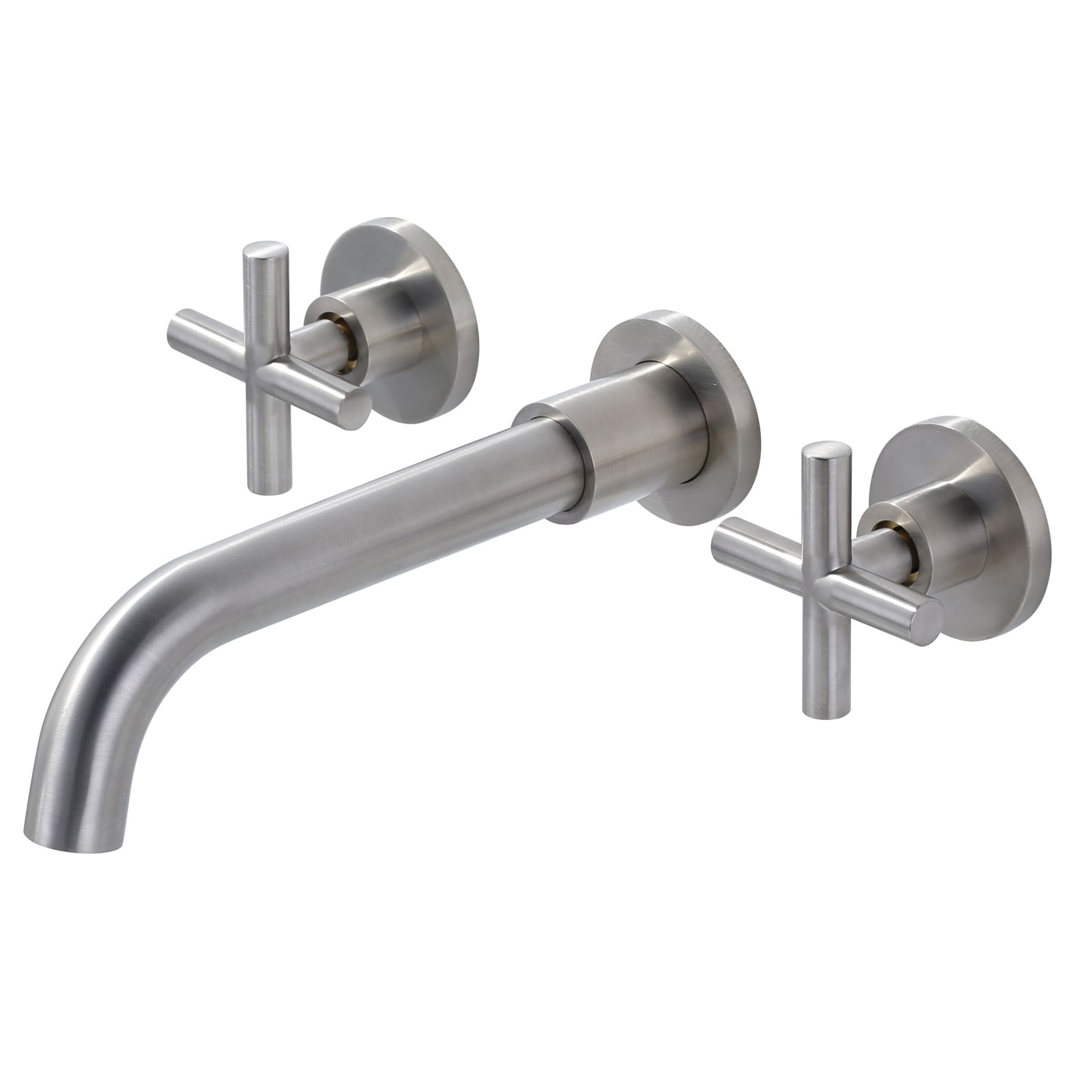 WOWOW Wall Mount Knob Double Robe/Towel Hook in Brushed Nickel