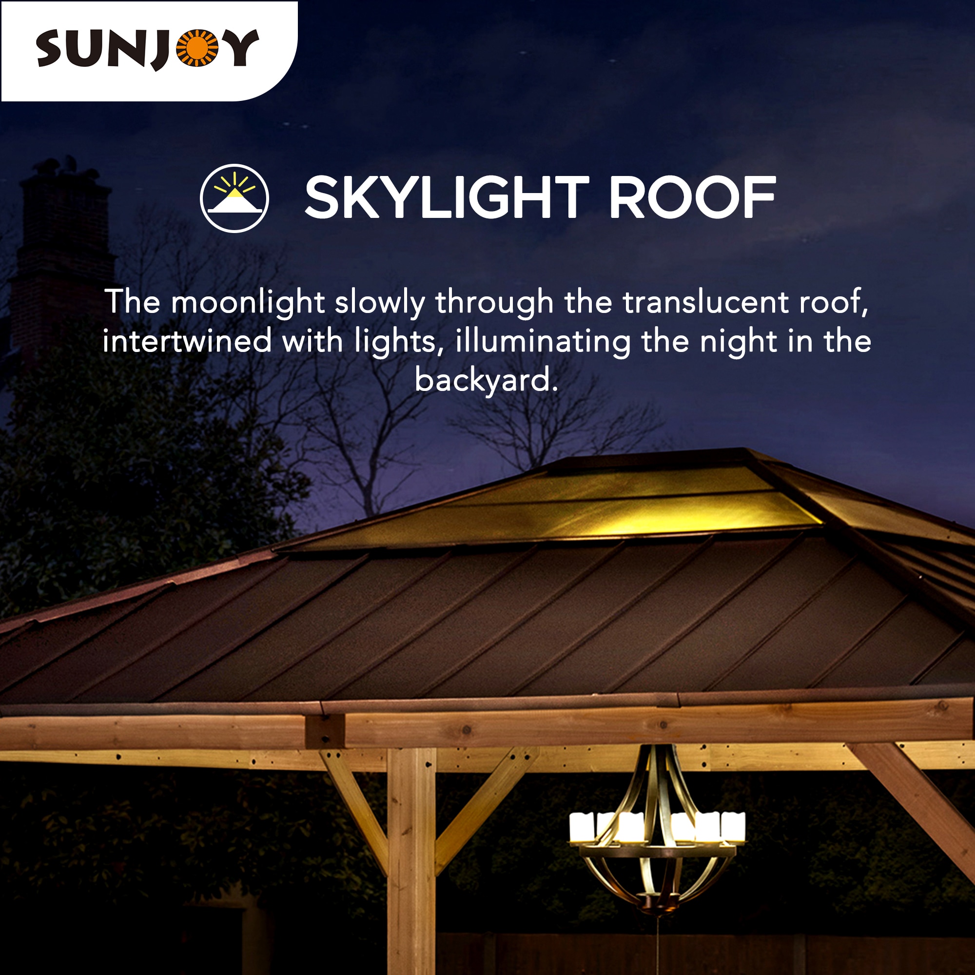 Sunjoy A102007603 Wood-Resin-Gazebos - View #8