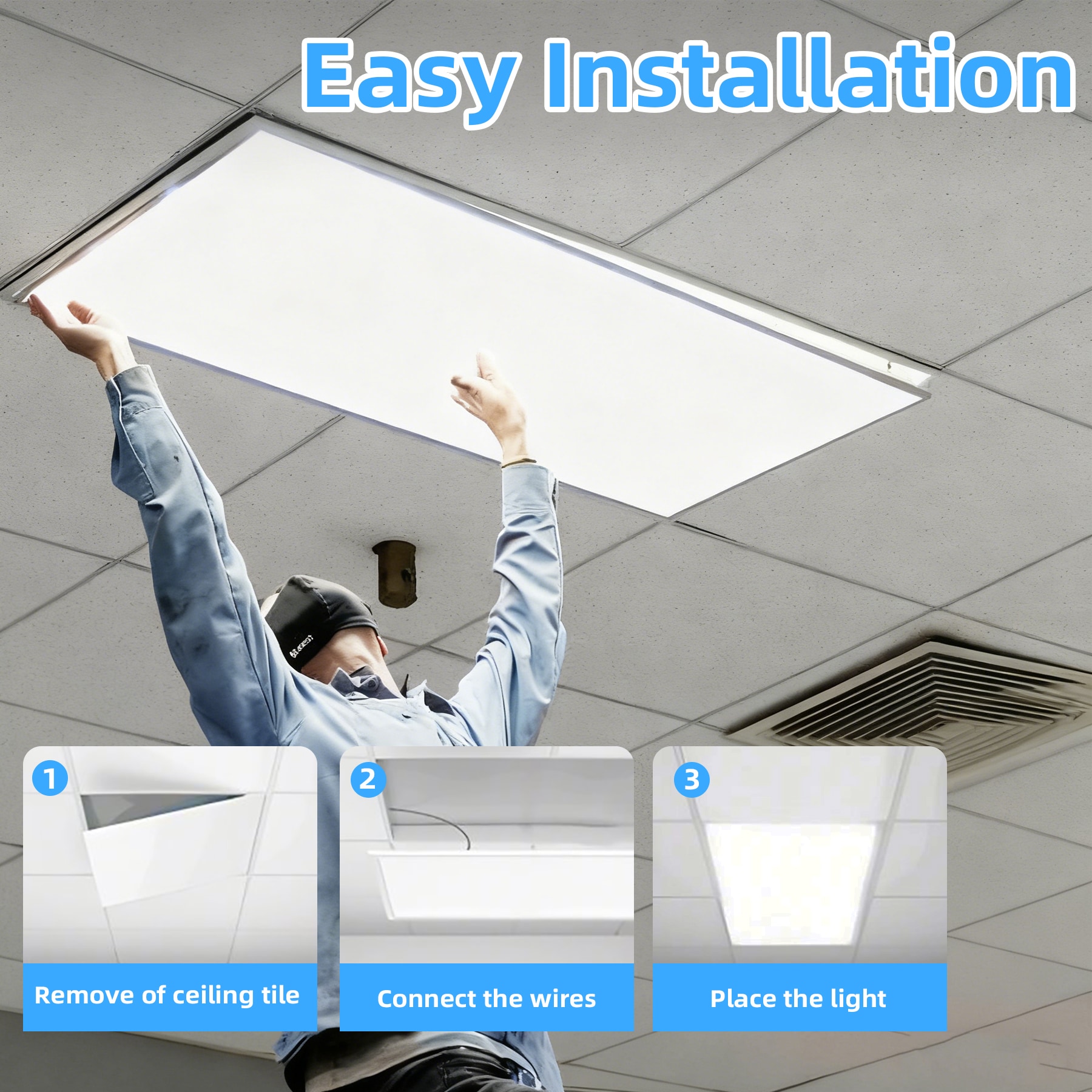 WYZM PL-2X4-10PCS Led-Panel-Lights - View #6