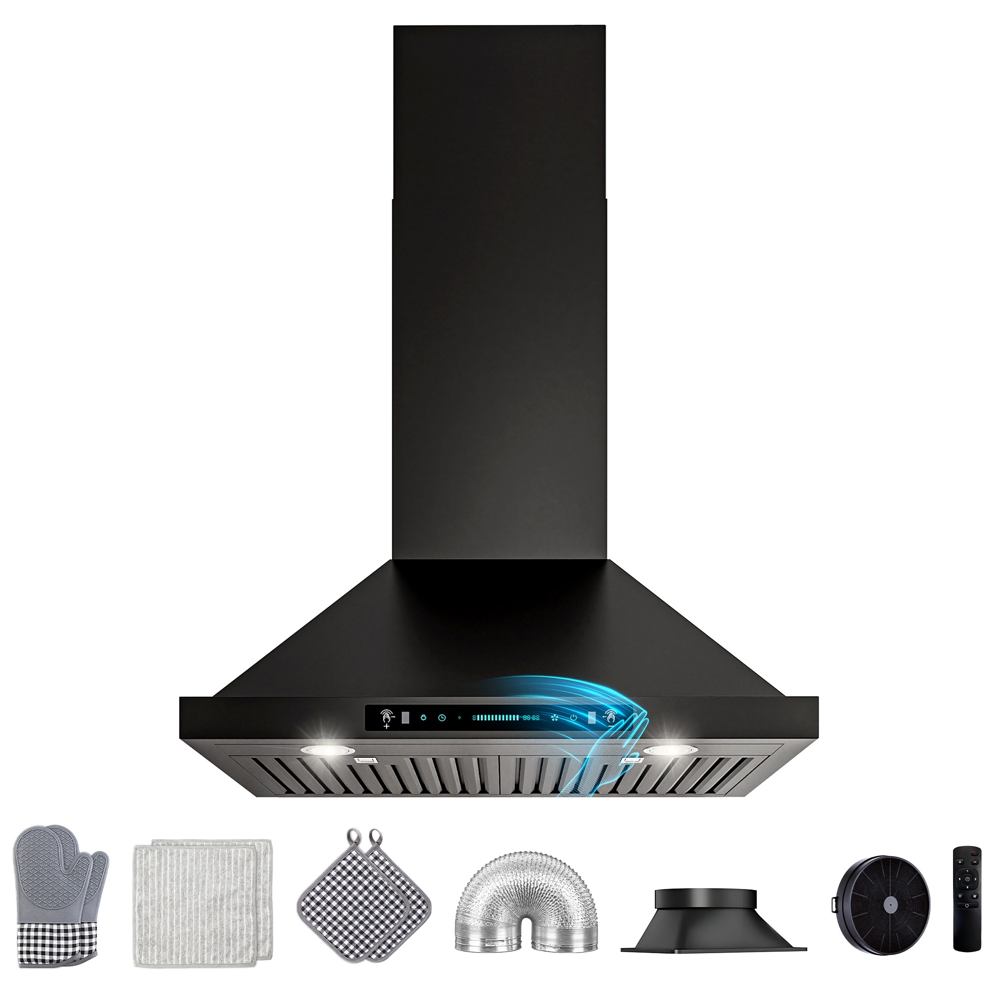 DIVAN DHP02-30B-GC Wall-Mounted-Range-Hoods - View #3