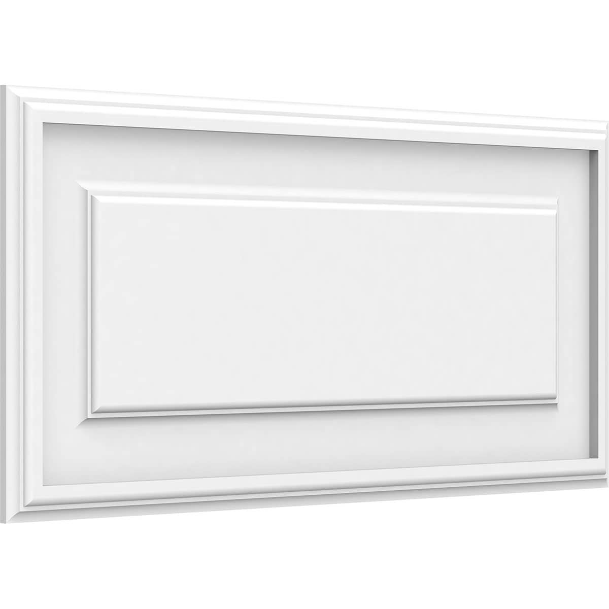 Ekena Millwork WALP26X12X062LEG 26-in x 12-in Smooth Paintable/Stainable White PVC Fretwork Wall Panel (