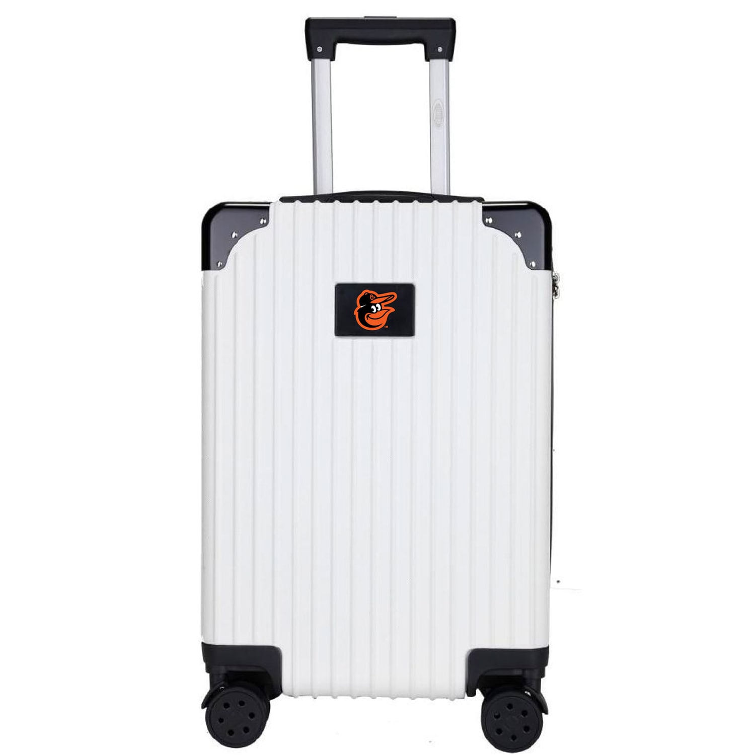 Mojo Licensing MLBAL210_WHITE 23.75 X 15.5 X 9.75 White Polycarbonate Hardshell Carry-on Bag (1-Bag)