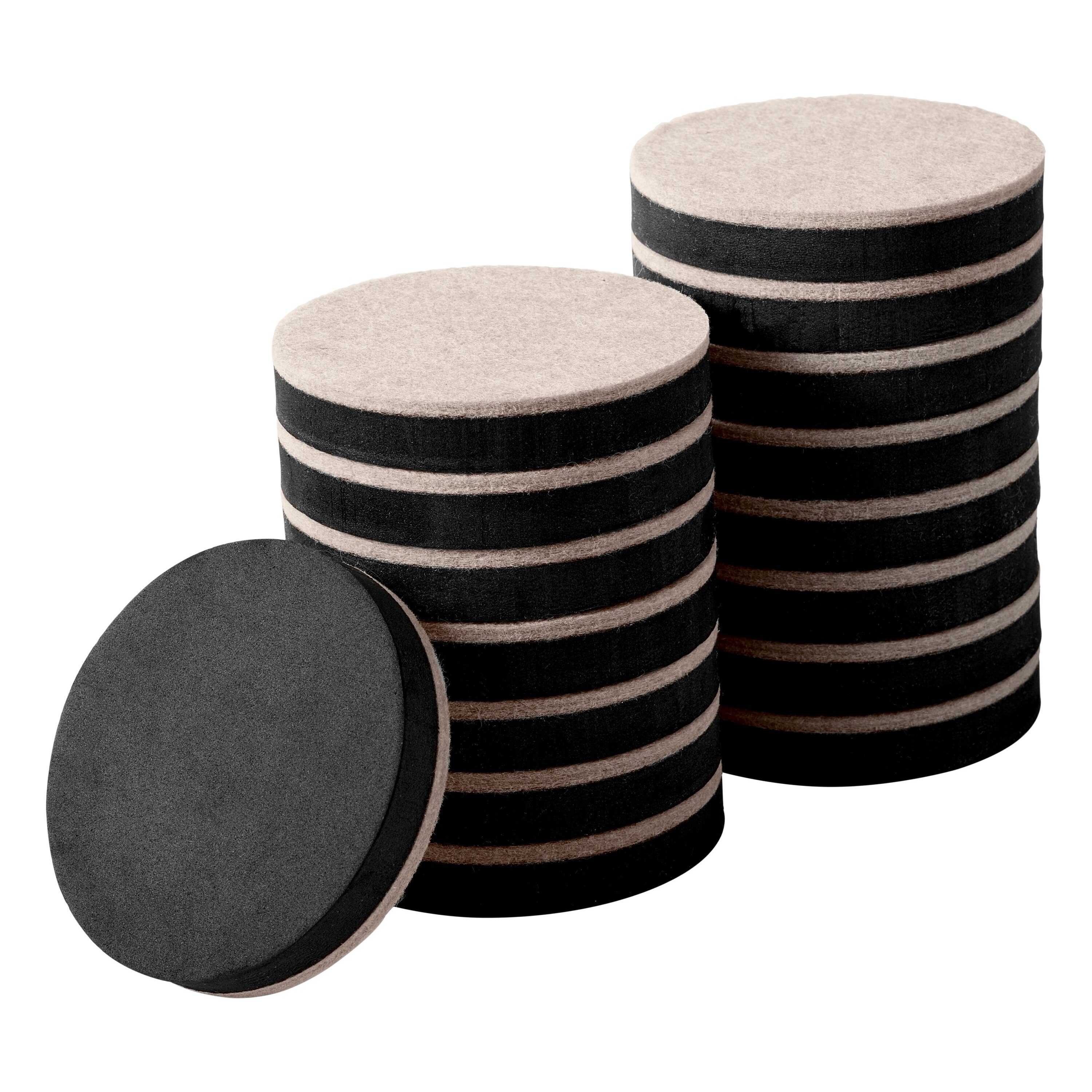  3.5 Felt Furniture Movers Sliders for Hardwood & Vinyl Floors,  16 PCS Round Reusable Felt Furniture Moving Pads, Sliders for Moving Heavy  Sofa Table Couch Cabinet, Glides Easily and Quickly (Beige) 