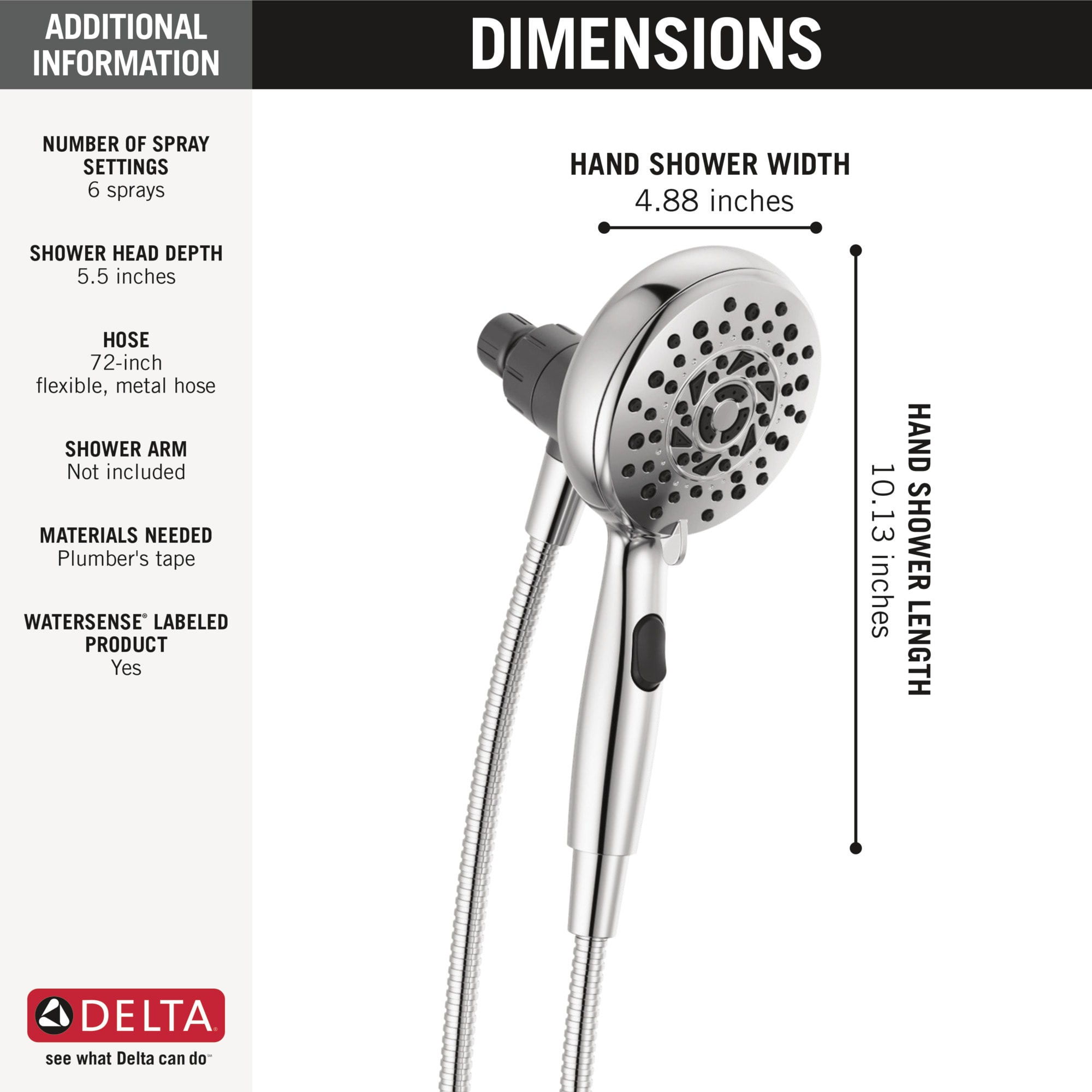 Delta 75607 Fixed-Showerhead - View #3