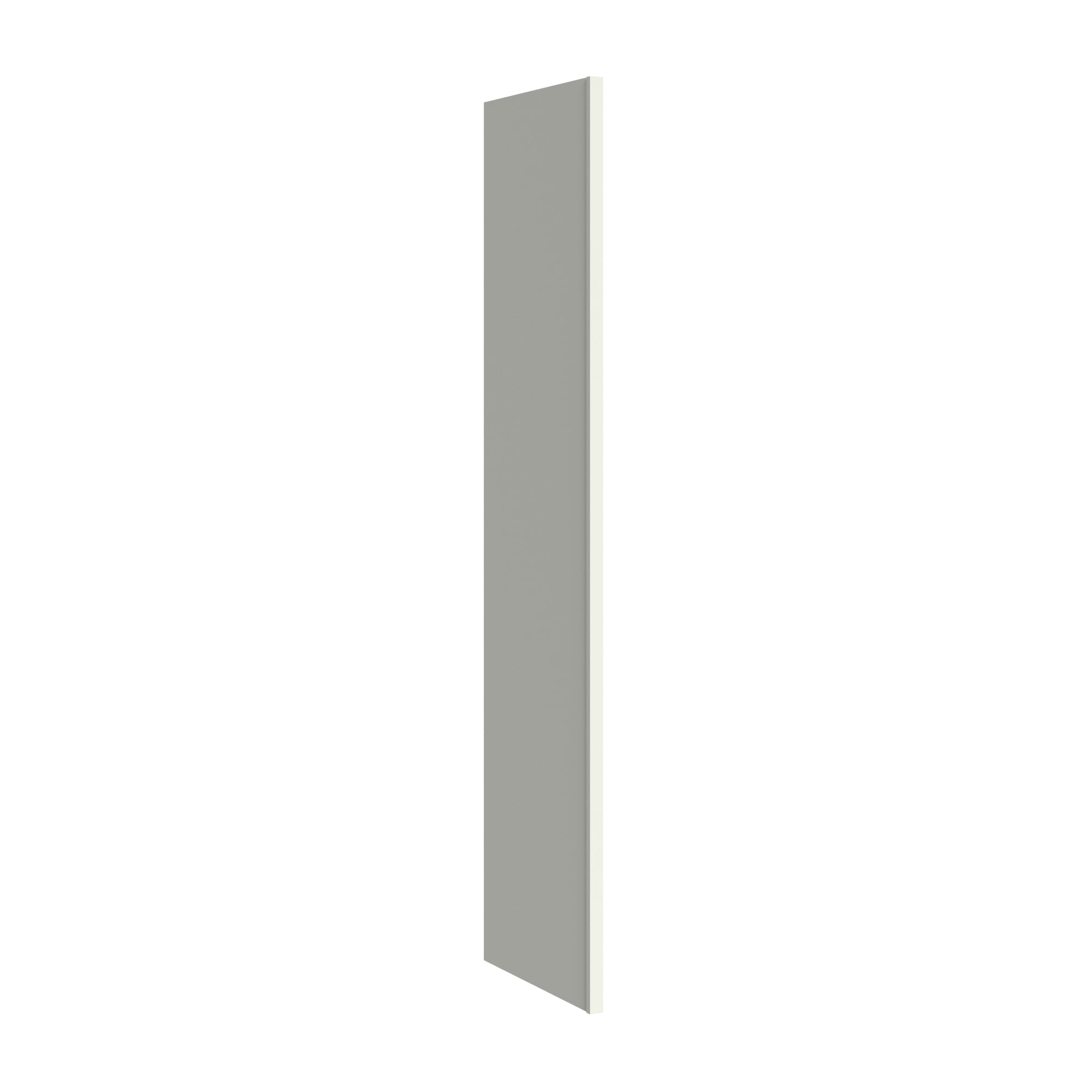 KraftMaid Momentum REP1 1/2.93G71 Deveron Cabinet end panel 1.5-in W x 93-in H x 24-in D Dove White Painted (Refrigerator End Panel)