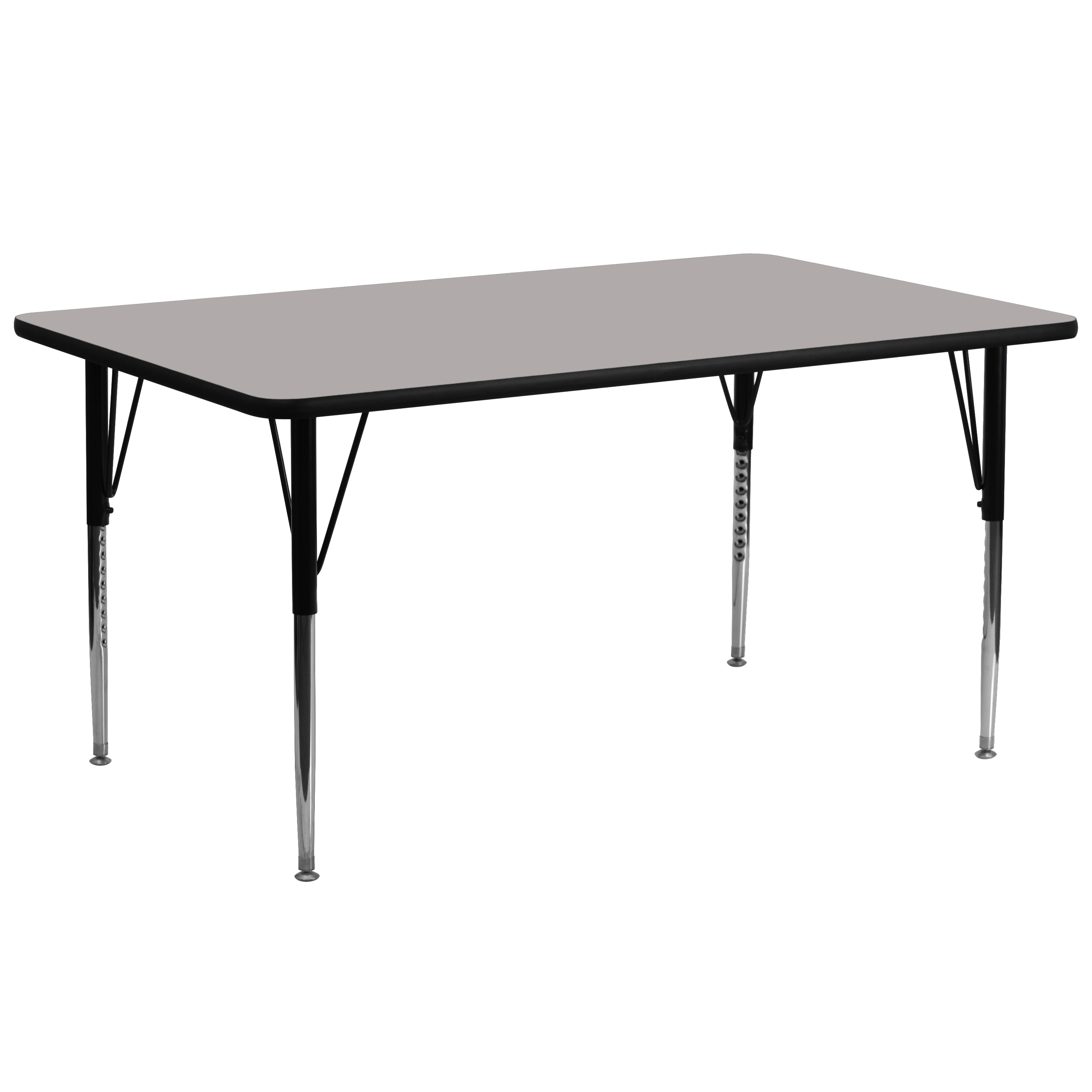 Flash Furniture 847254023634 Gray Rectangular Kid's Play Table