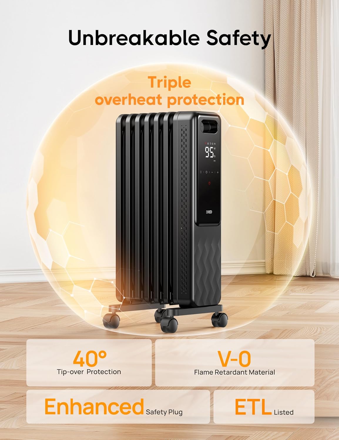 DREO DR-HSH010-NEW Portable-Electric-Heat - View #5