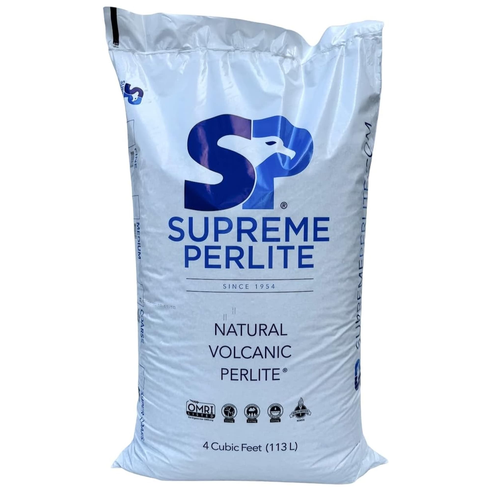 Supreme Perlite  Medium Horticultural Perlite for Potting Soil Mixes 4 Cu Ft Bag
