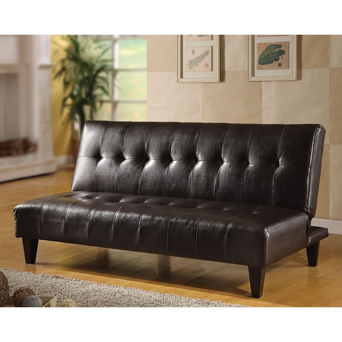 Acme Furniture Conrad Espresso Faux, Faux Leather Bycast Adjustable Futon Sofa